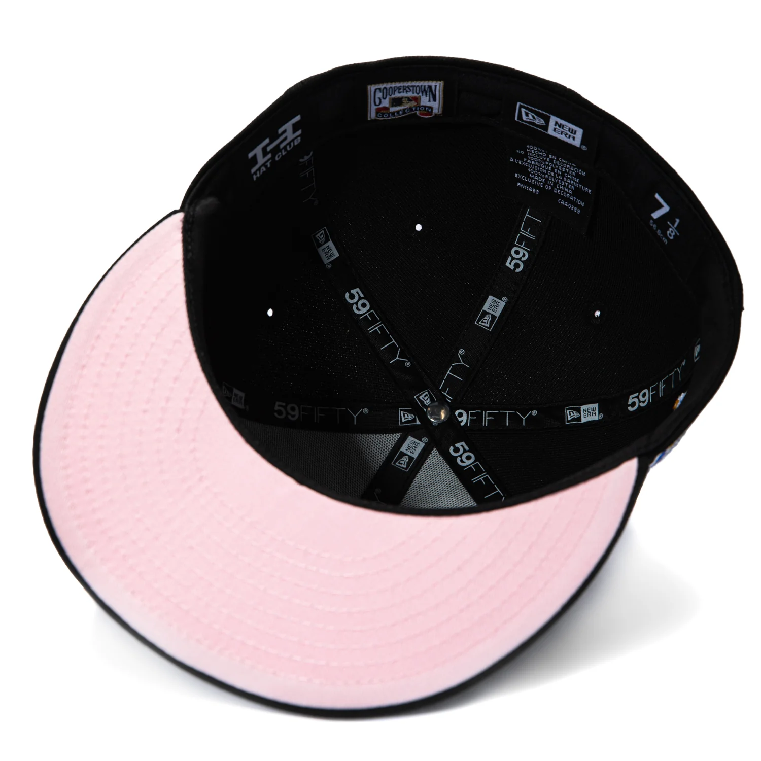 New Era 59Fifty Kansas City Royals 2012 All Star Game Patch Pink UV Hat - Black, White - Image 2