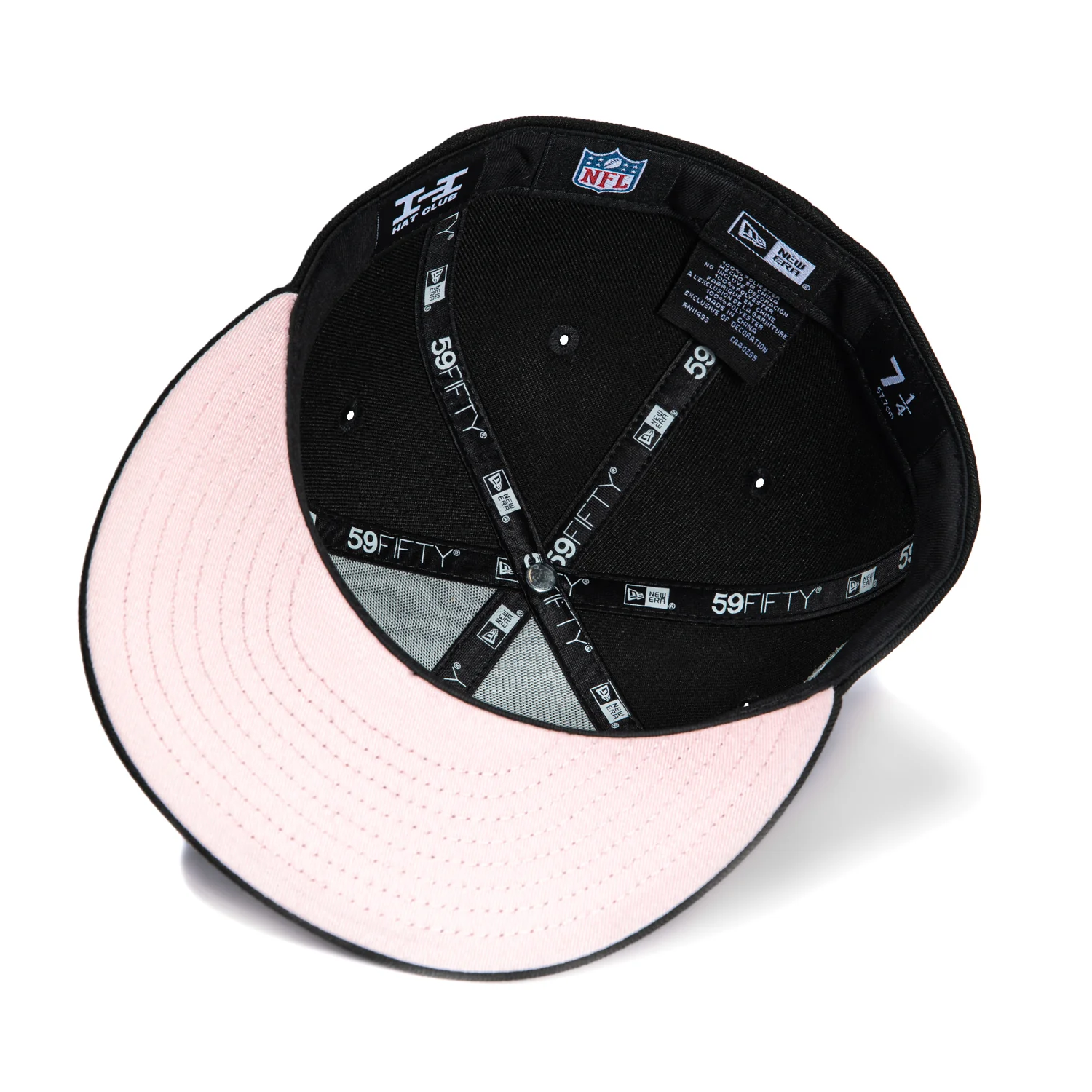 New Era 59Fifty New Orleans Saints 2010 Super Bowl Patch Word Pink UV Hat - Black - Image 2