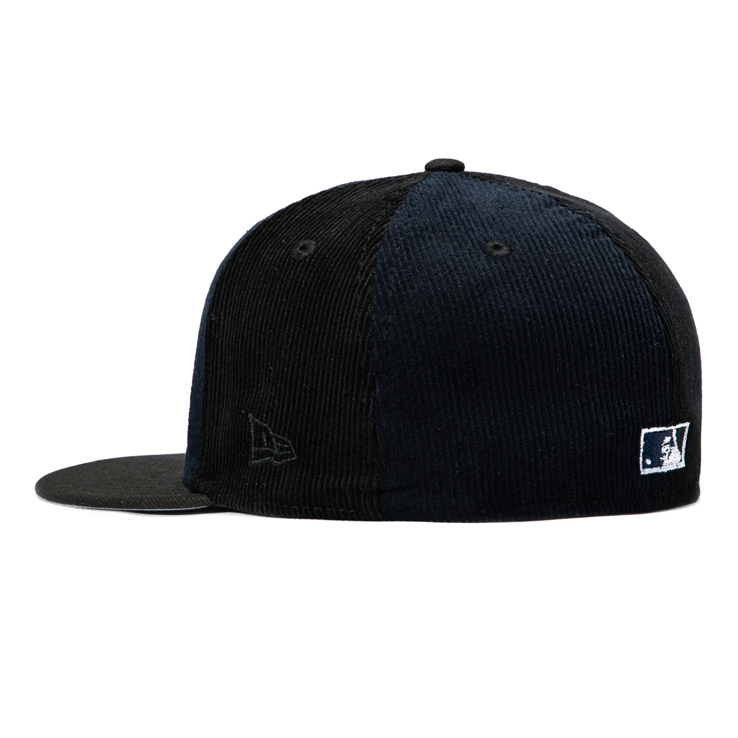 New Era 59Fifty New York Yankees 1996 World Series Patch Pinwheel Corduroy Hat - Navy, Black - Image 3