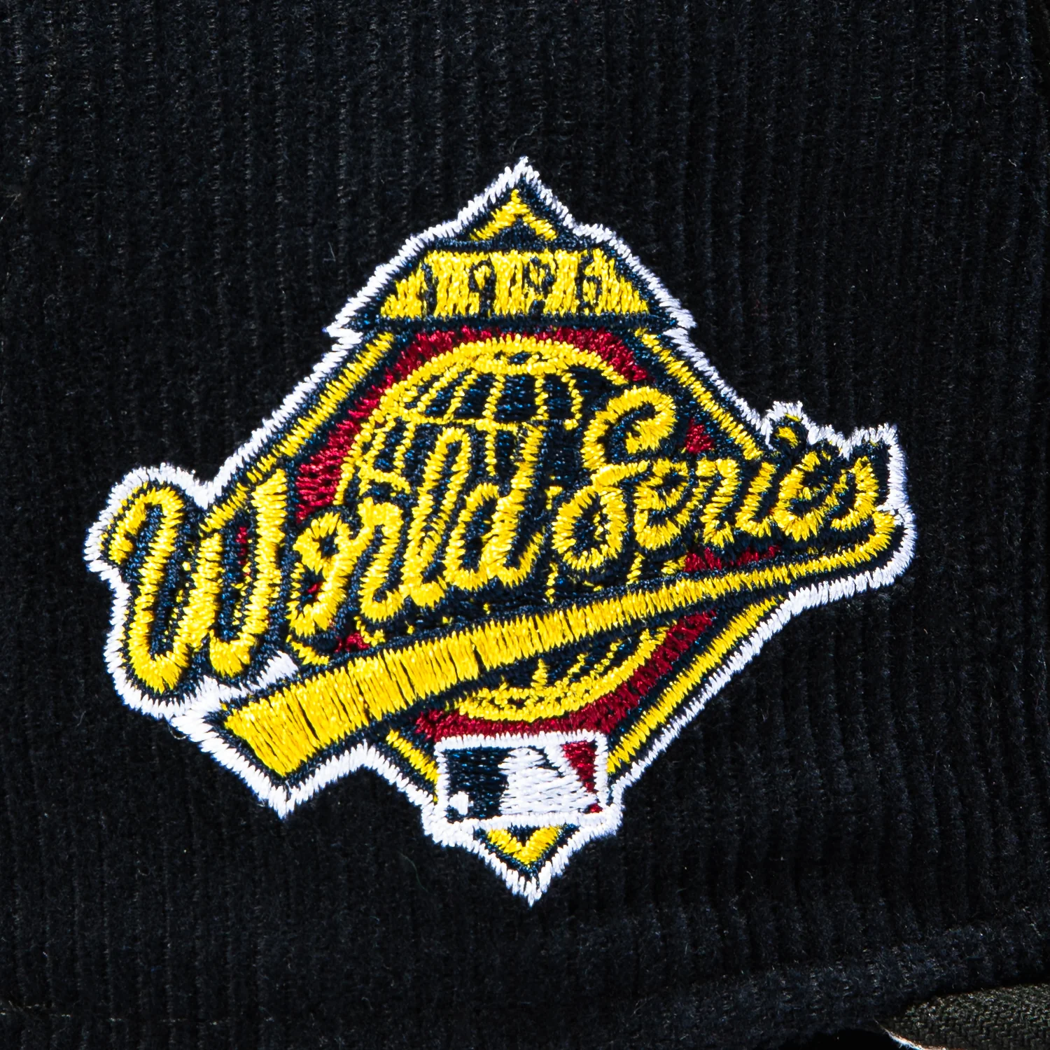 New Era 59Fifty New York Yankees 1996 World Series Patch Pinwheel Corduroy Hat - Navy, Black - Image 5
