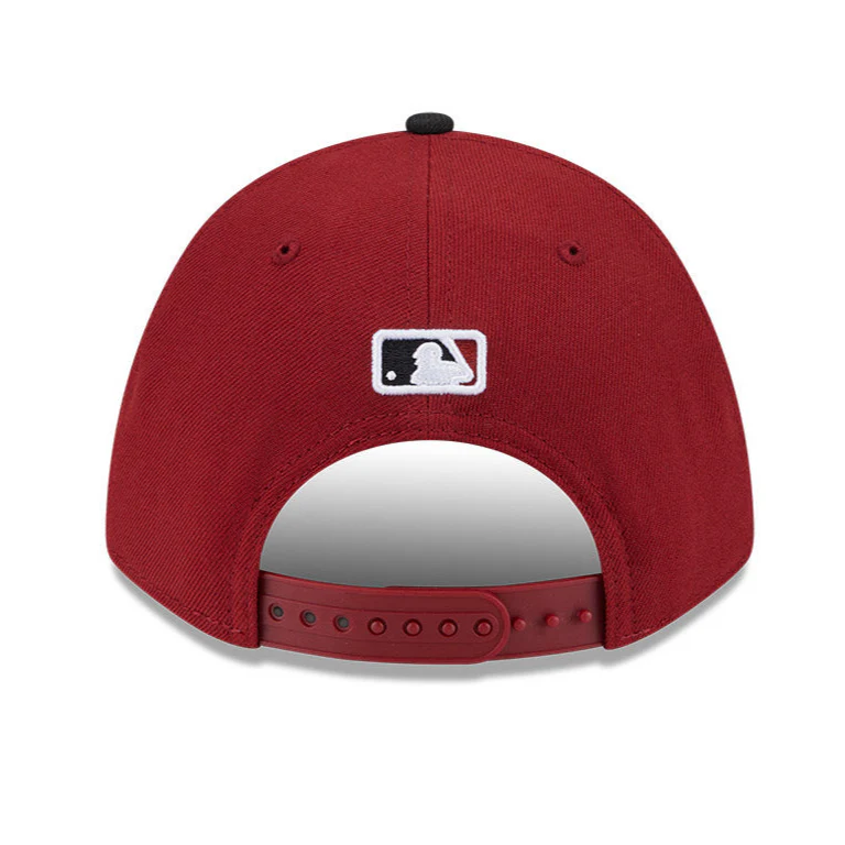 New Era 9Forty M-Crown Arizona Diamondbacks Snapback Game Hat - Sedona Red, Black - Image 4