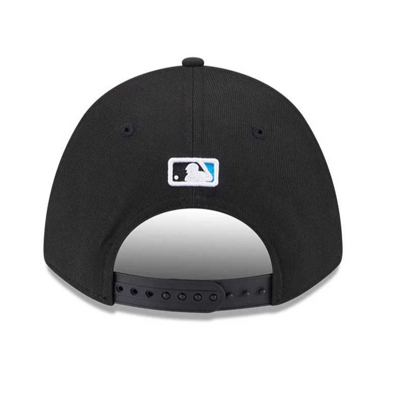 New Era 9Forty M-Crown Miami Marlins Snapback Game Hat - Black - Image 4