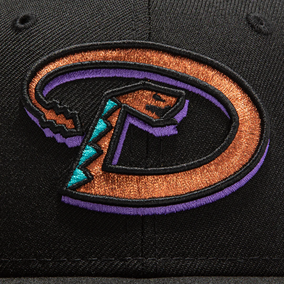 New Era 59Fifty Retro On-Field Arizona Diamondbacks D Hat -Black, Metallic Copper - Image 4