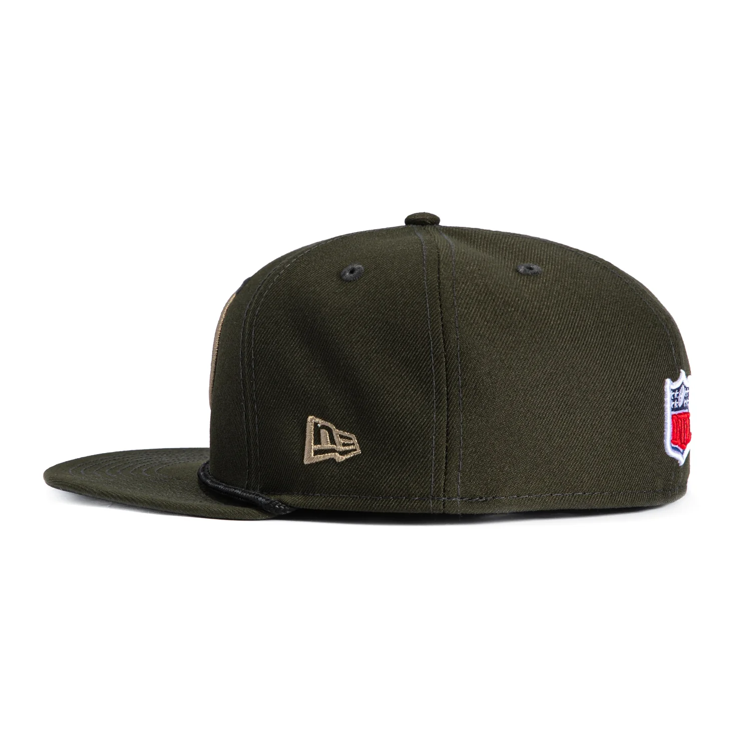New Era 59Fifty 2025 NFL Rivalries New York Jets Gotham City Football Patch Hat - Olive - Image 3
