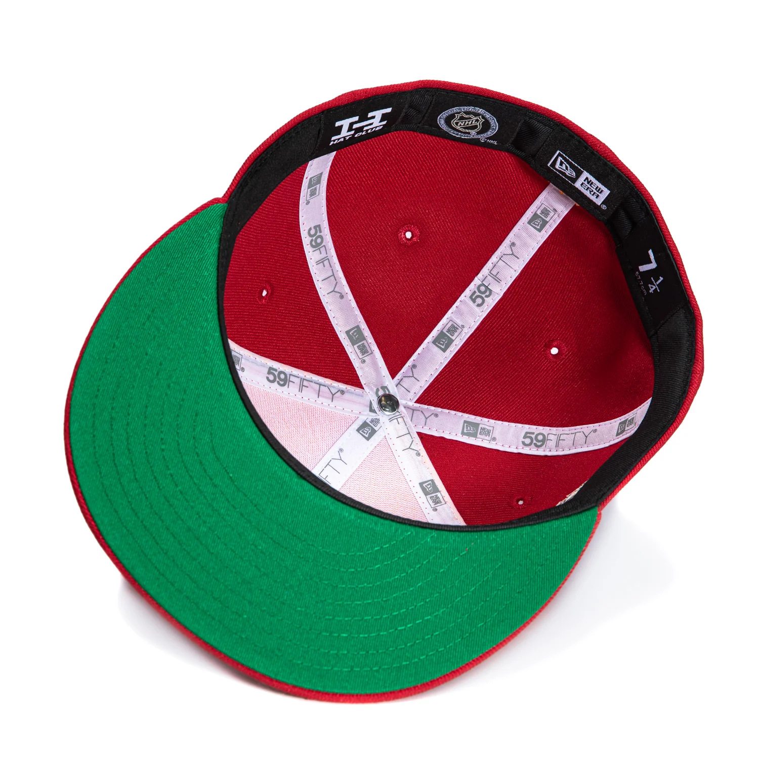 New Era 59Fifty Calgary Flames 2011 Heritage Classic Patch Rail Hat - Gold, Cardinal - Image 2