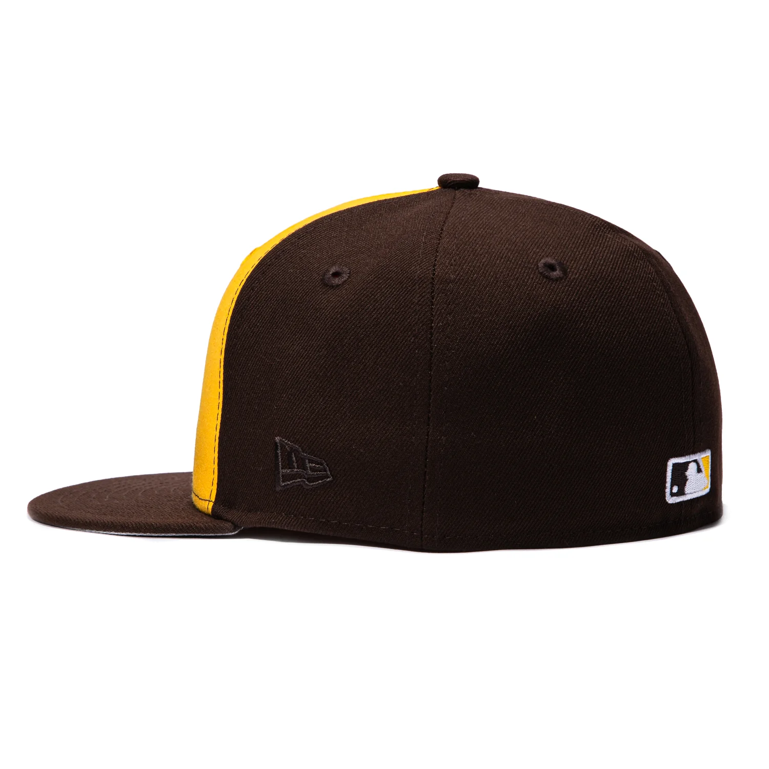New Era 59Fifty San Diego Padres 2026 Mexico Series Logo Rail Hat - Gold, Brown - Image 3