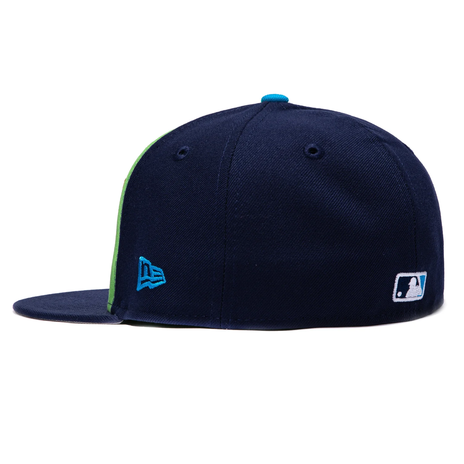 New Era 59Fifty Tampa Bay Rays Alternate Rail Hat - Light Green, Light Navy - Image 3