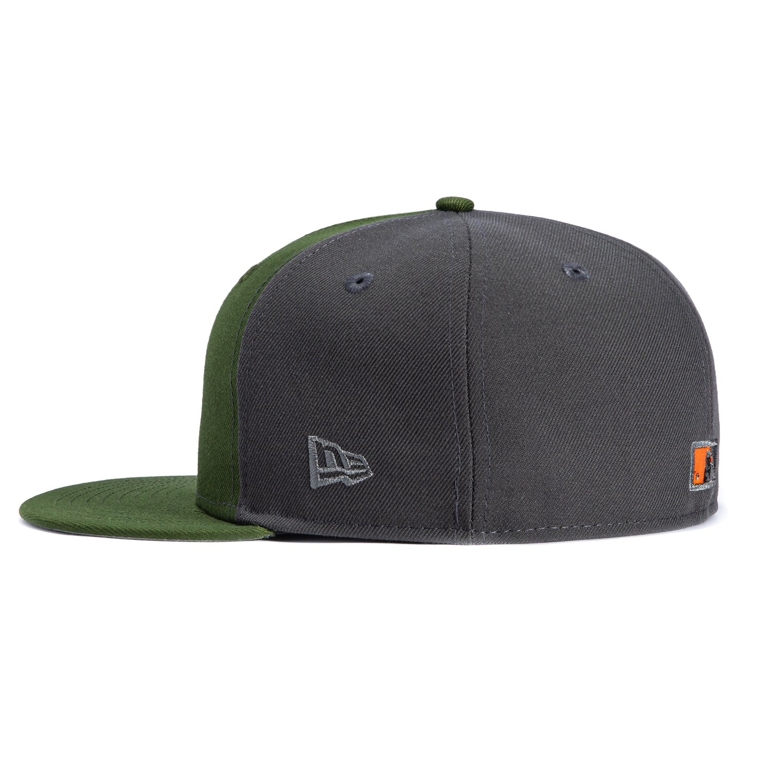 New Era 59Fifty New York Yankees 1978 World Series Patch Rail Hat - Olive, Graphite - Image 3