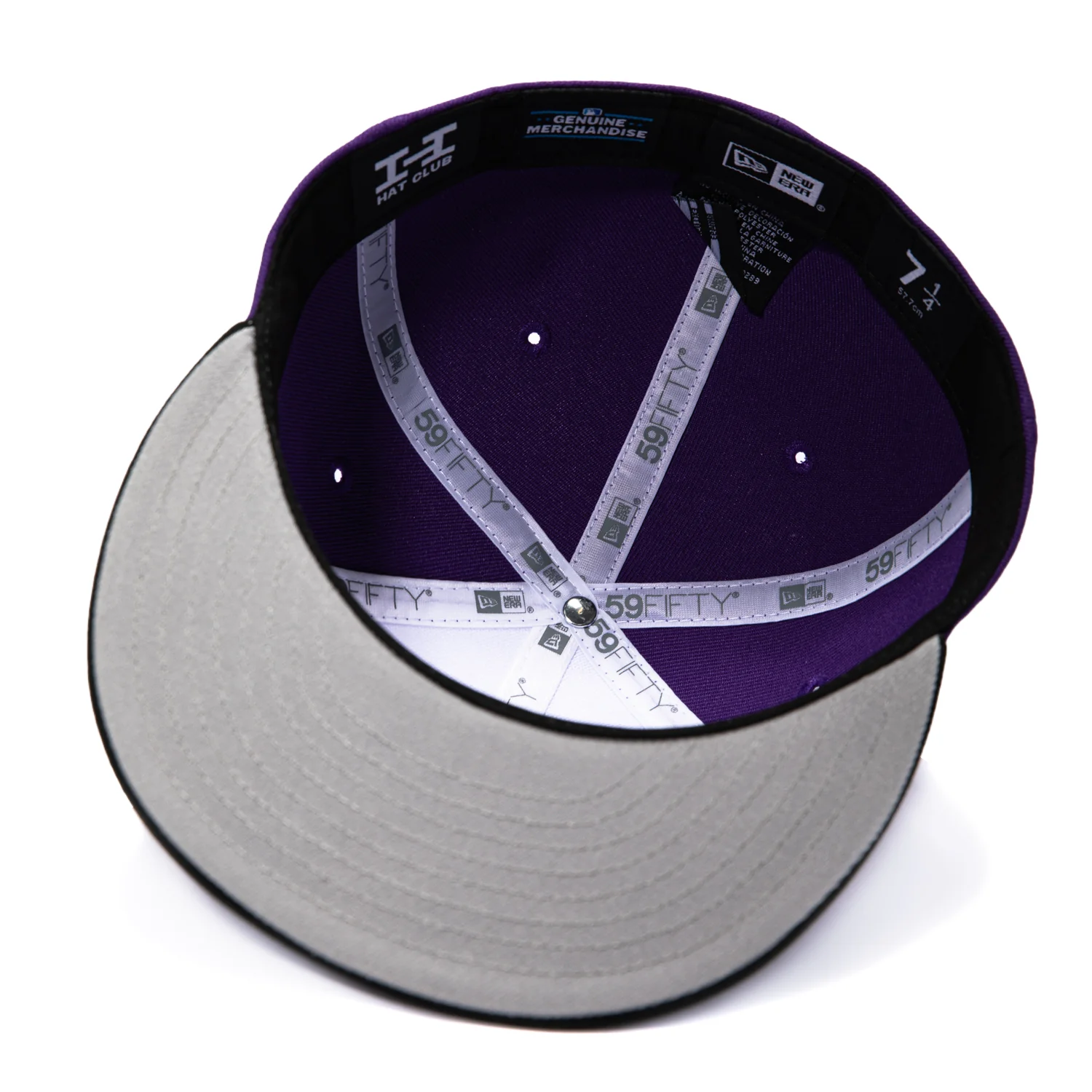 New Era 59Fifty Erie SeaWolves Moon Mammoths Rail 2 Hat - White, Purple, Black - Image 2