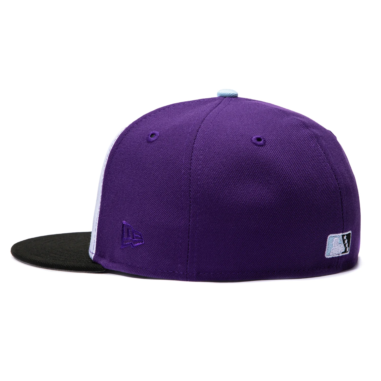 New Era 59Fifty Erie SeaWolves Moon Mammoths Rail 2 Hat - White, Purple, Black - Image 3