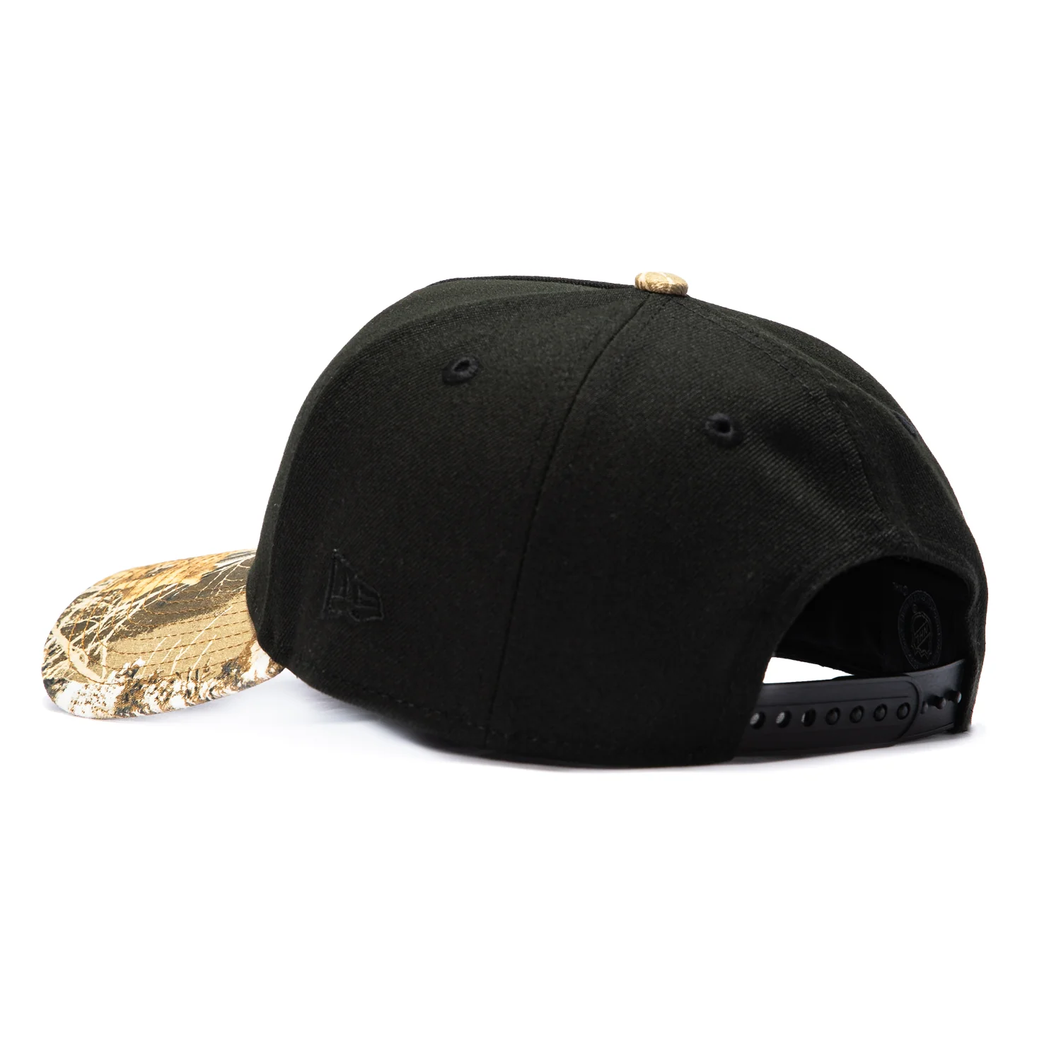 New Era 9Forty A-Frame Realtree Visor Vegas Golden Knights Chip Patch Shield Snapback Hat - Black, Realtree - Image 2