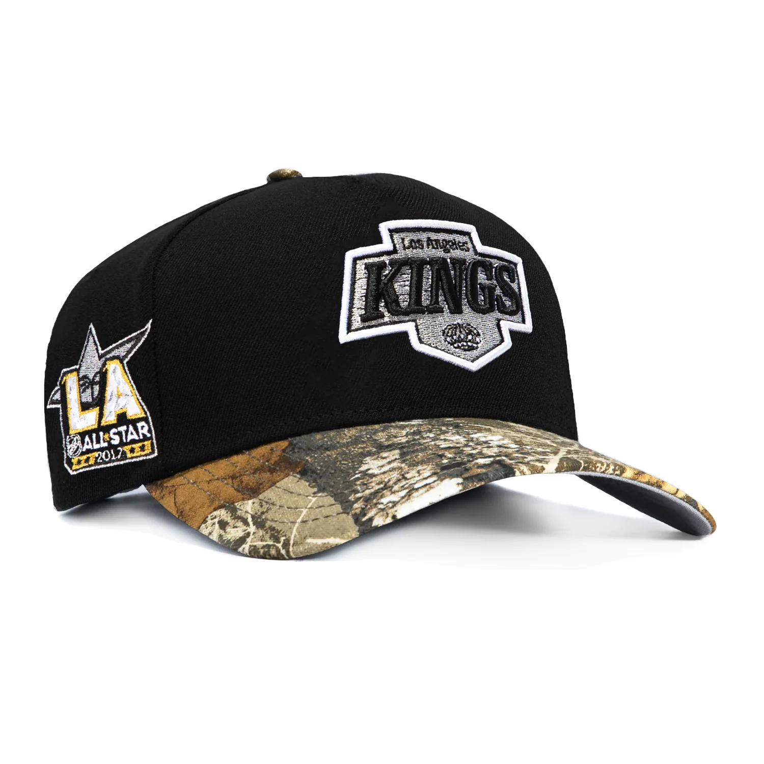 New Era 9Forty A-Frame Realtree Visor Los Angeles Kings 2017 All Star Game Patch Snapback Hat - Black, Realtree