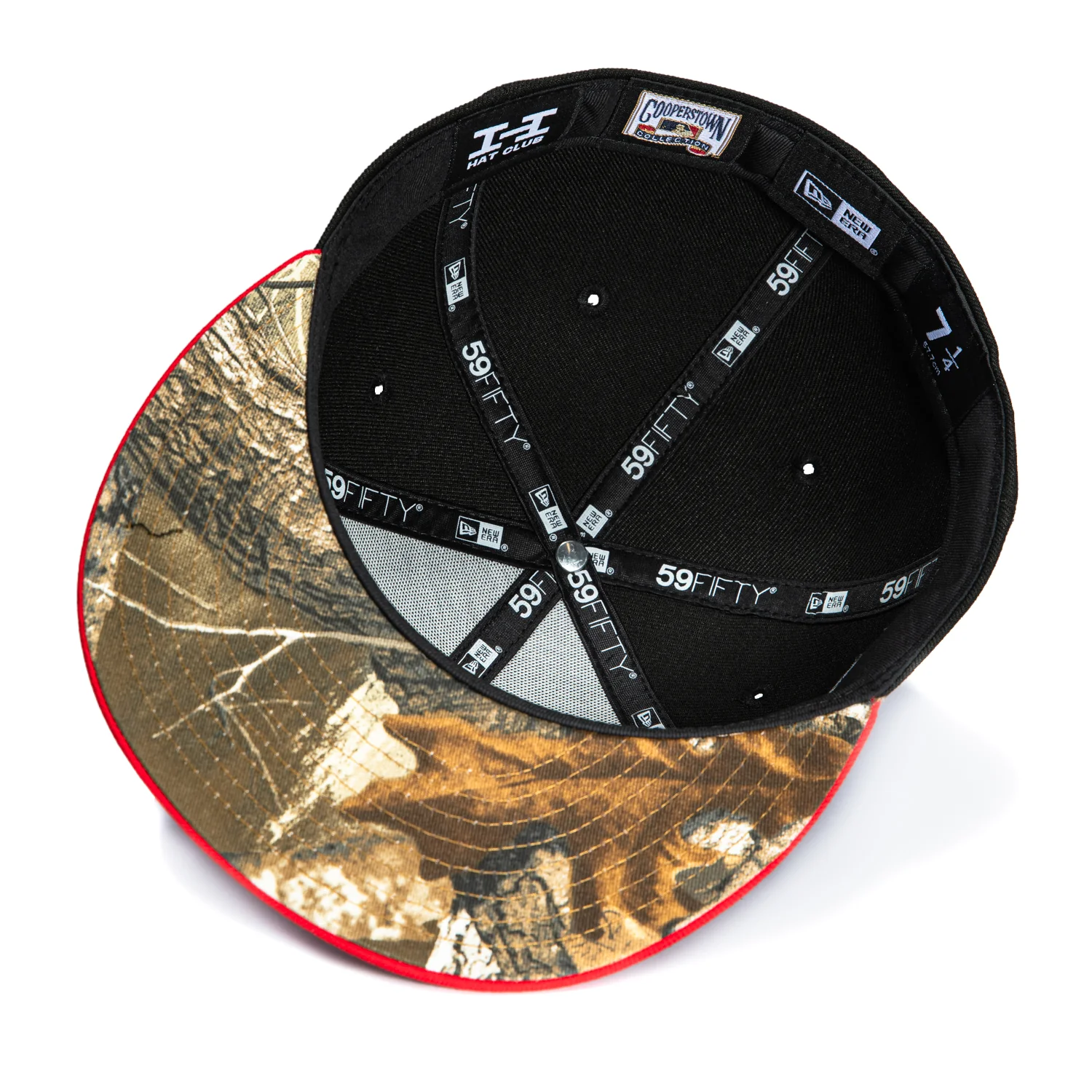 New Era 59Fifty St Louis Cardinals 2006 World Series Patch Realtree UV Hat - Black, Red - Image 2