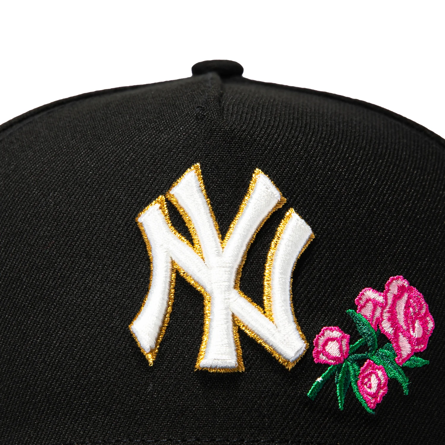 New Era 9Forty A-Frame New York Yankees 1996 World Series Patch Rose Snapback Hat - Black, Pink - Image 3