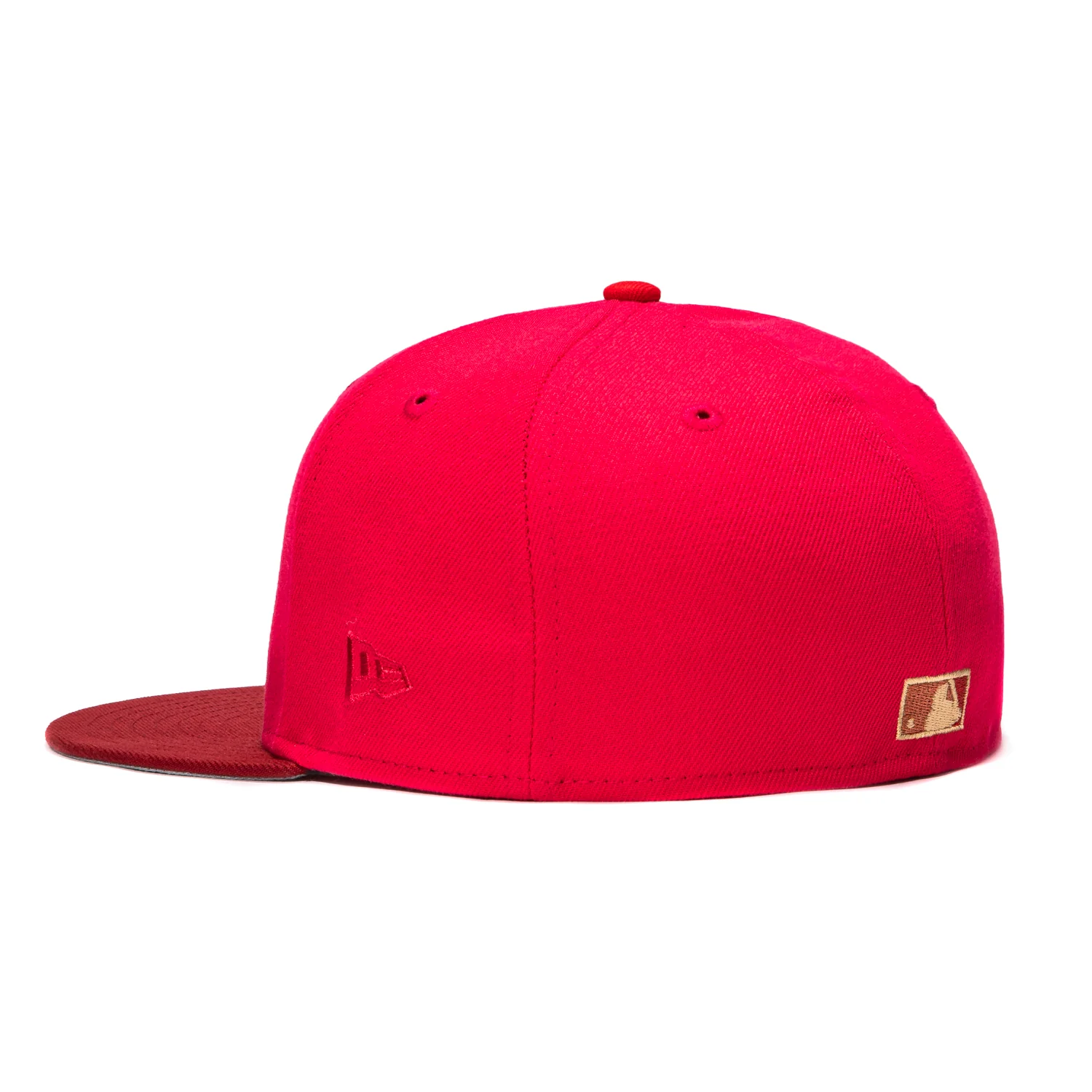 New Era 59Fifty Rotten Apple Detroit Tigers 1984 World Series Patch Hat - Magenta, Brick - Image 3
