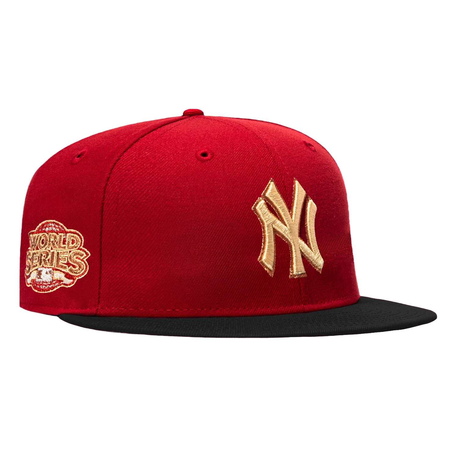 New Era 59Fifty Rotten Apple New York Yankees 2009 World Series Patch Hat - Brick, Black