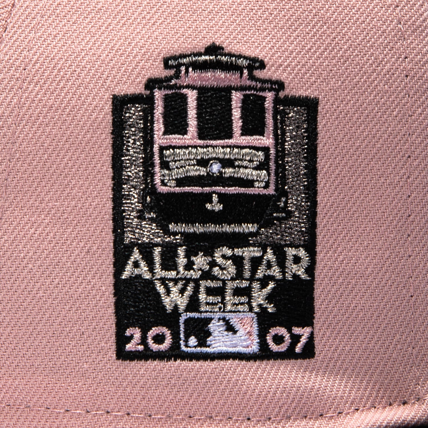 New Era 59Fifty Pink Rouge San Francisco Giants 2007 All Star Week Patch Hat - Pink, Black - Image 5