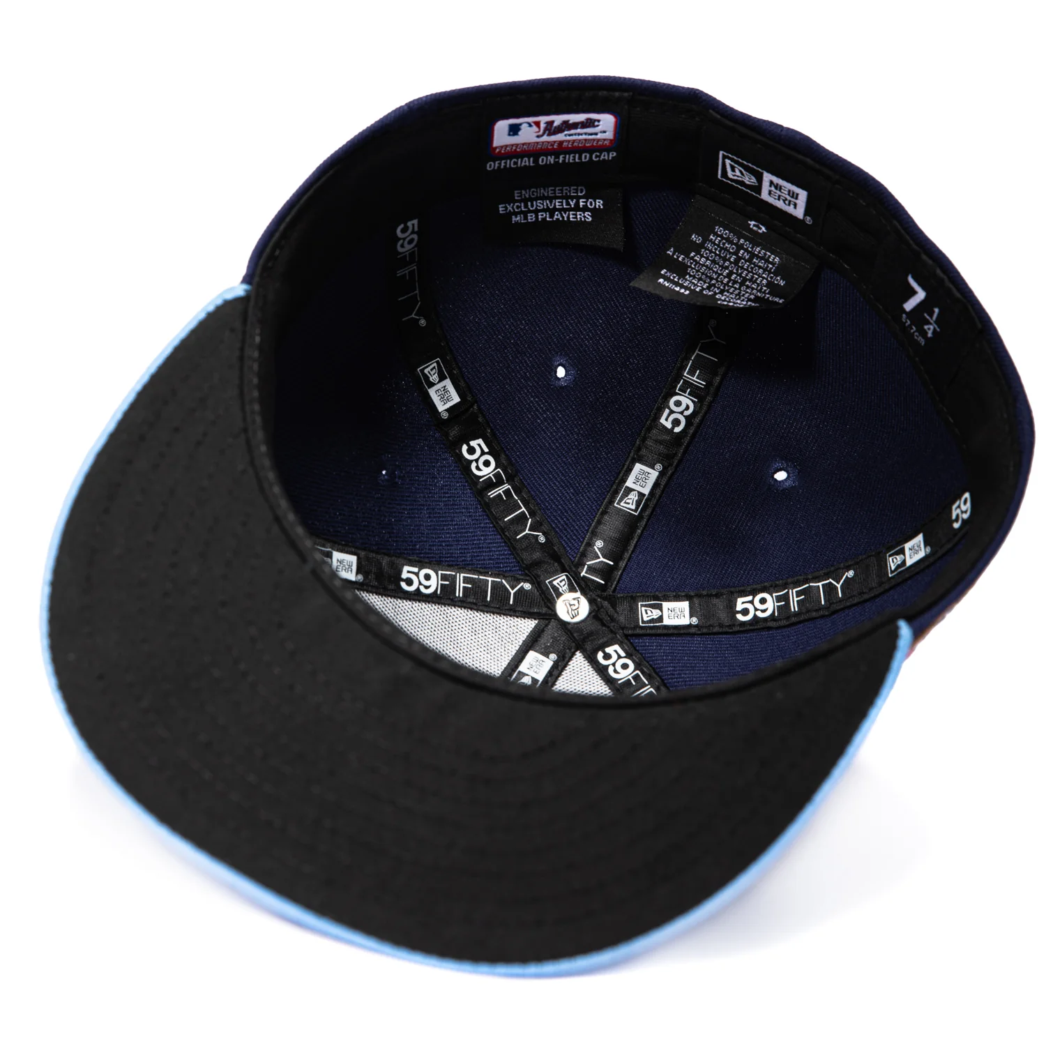 New Era 59Fifty Toronto Blue Jays 50th Anniversary Patch Alternate 3 Hat - Navy, Light Blue - Image 2