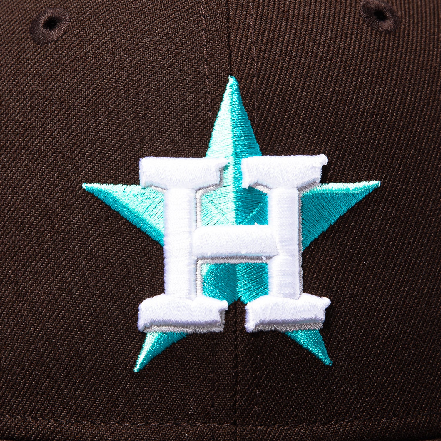 New Era 59Fifty Houston Astros 45th Anniversary Patch Sea Glass UV Hat - Brown - Image 4