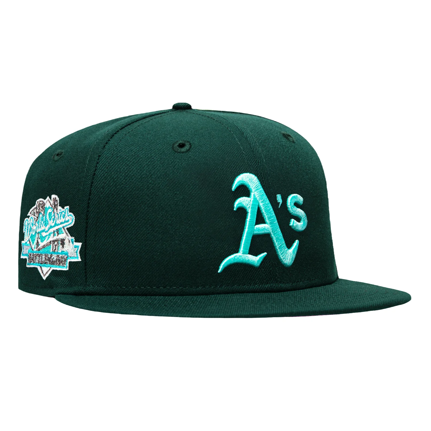 New Era 59Fifty Oakland Athletics Battle of the Bay Patch Sea Glass UV Hat - Green