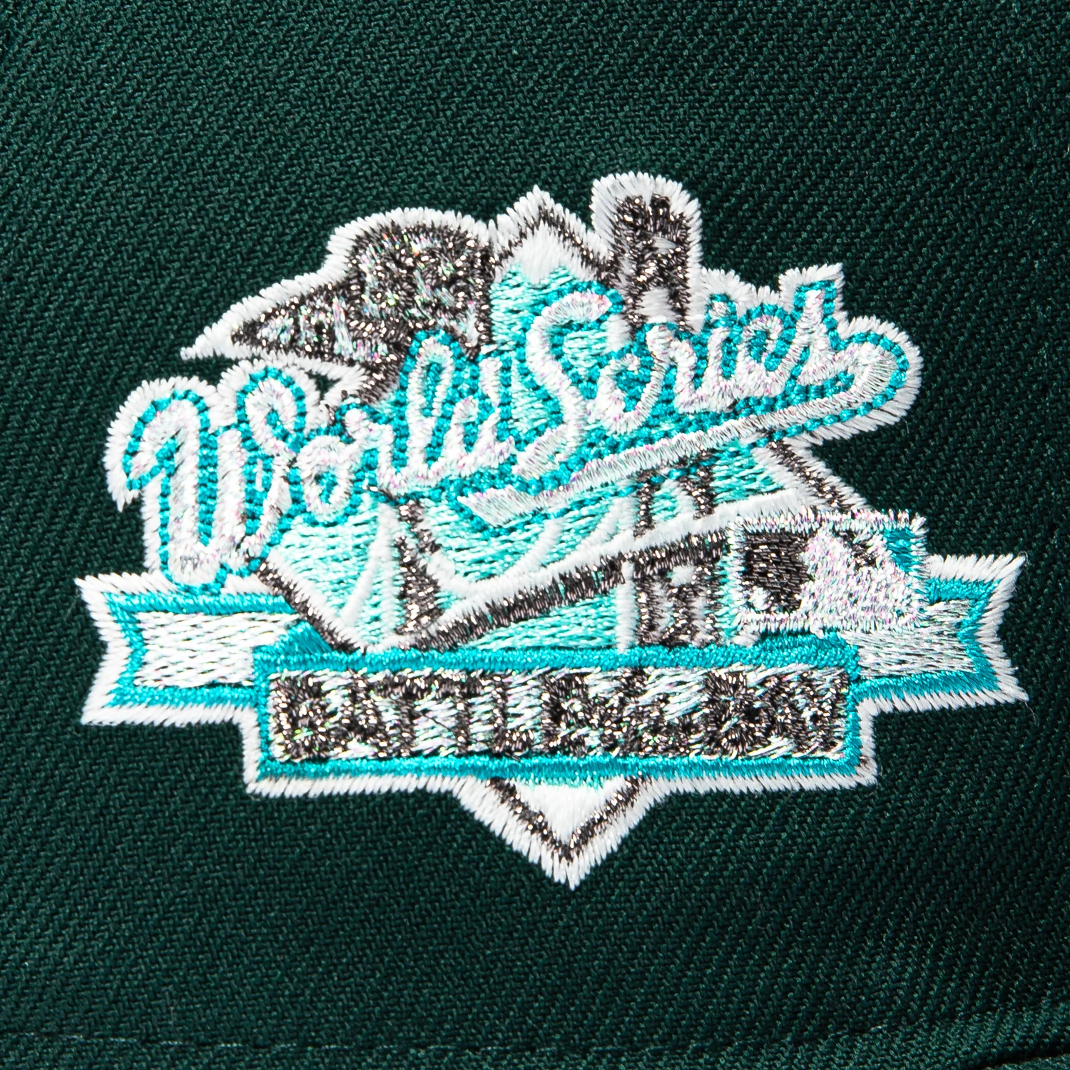 New Era 59Fifty Oakland Athletics Battle of the Bay Patch Sea Glass UV Hat - Green - Image 5