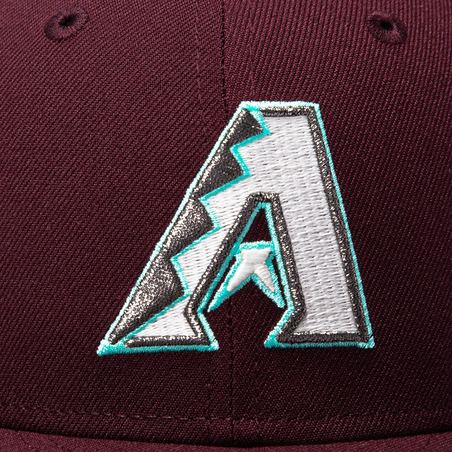 New Era 59Fifty Arizona Diamondbacks 25th Anniversary Patch Sea Glass UV Hat - Maroon - Image 4