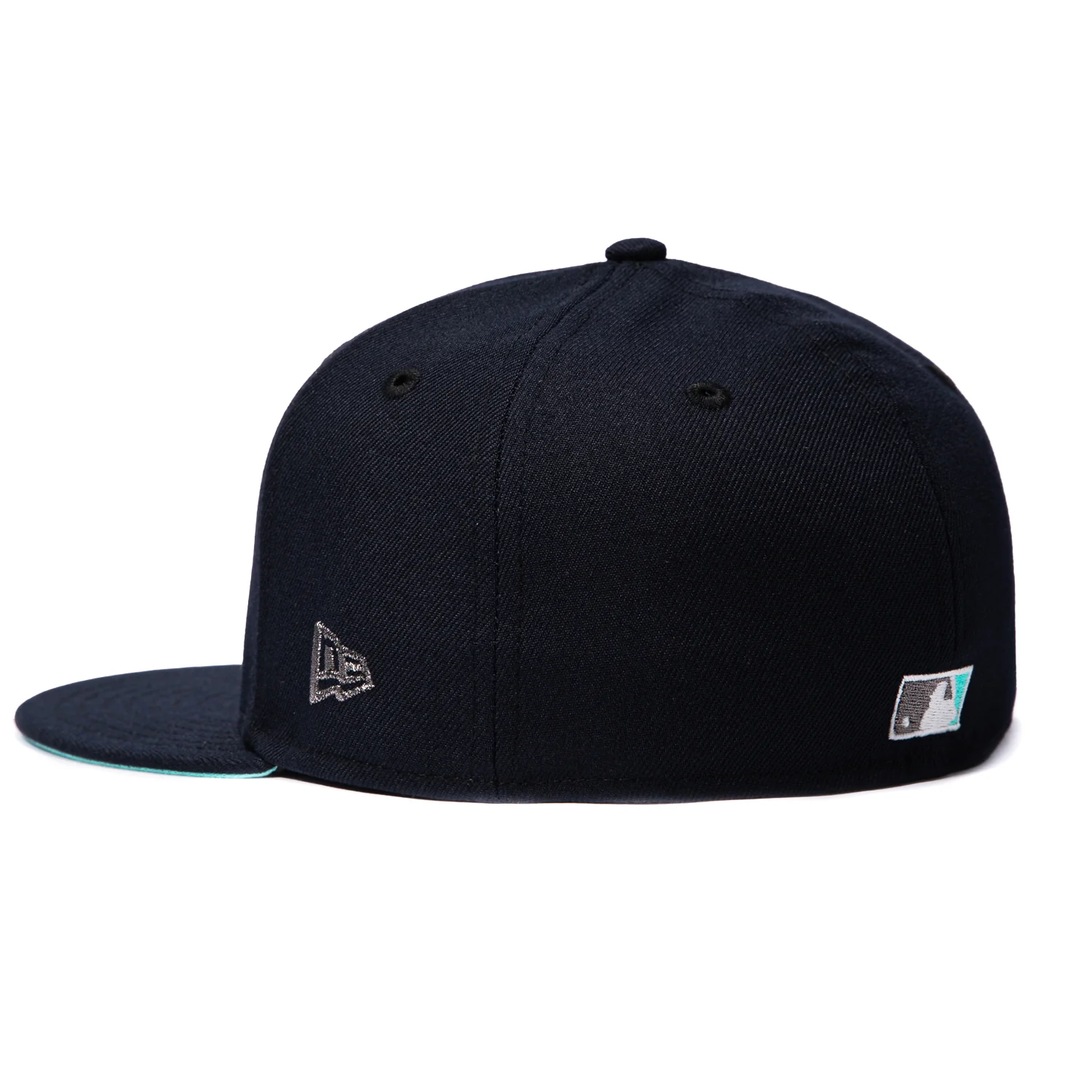 New Era 59Fifty Los Angeles Dodgers 2025 World Series Patch Sea Glass UV Hat - Navy - Image 3