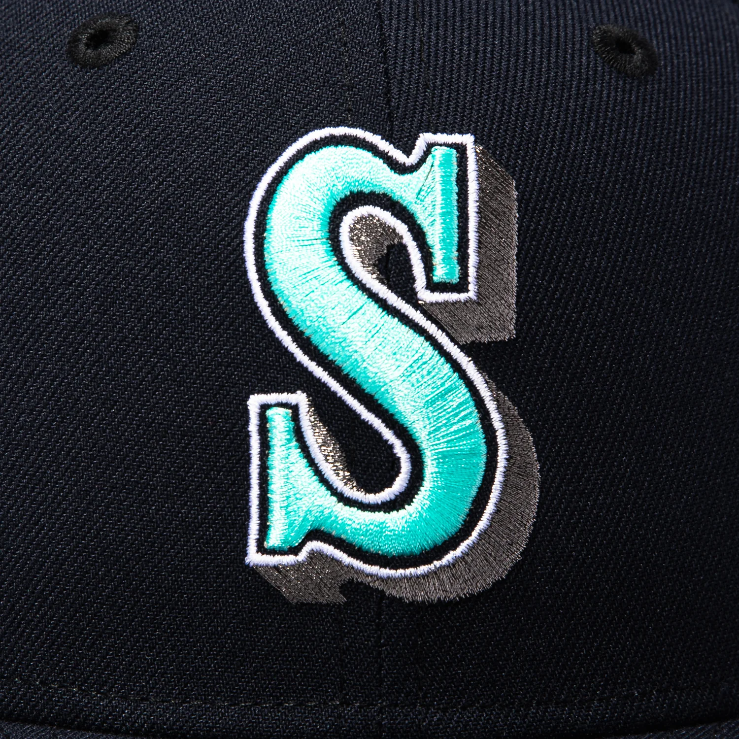 New Era 59Fifty Seattle Mariners 35th Anniversary Patch Sea Glass UV 1987 Hat - Navy - Image 4