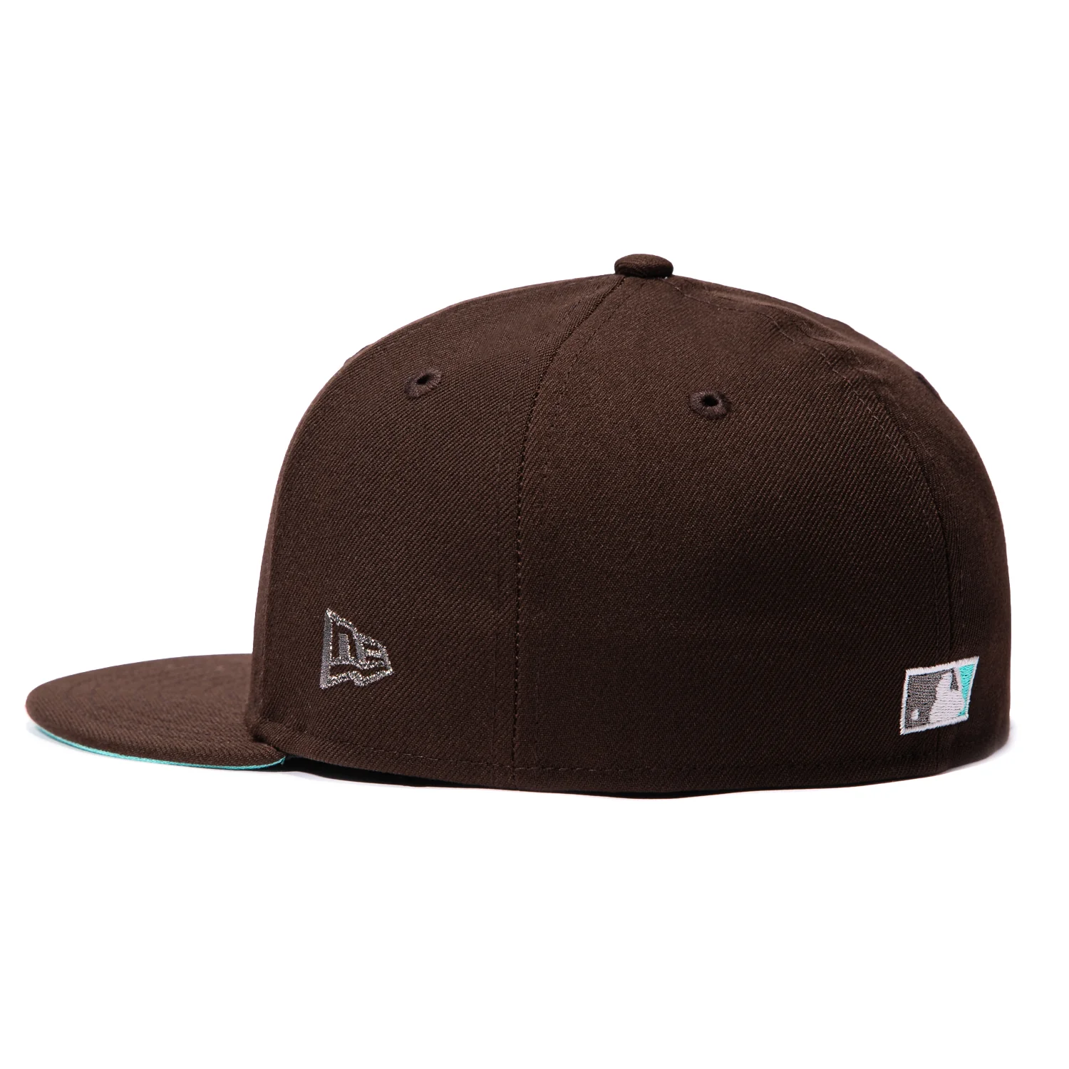New Era 59Fifty San Diego Padres 1998 World Series Patch Sea Glass UV Hat - Brown - Image 3