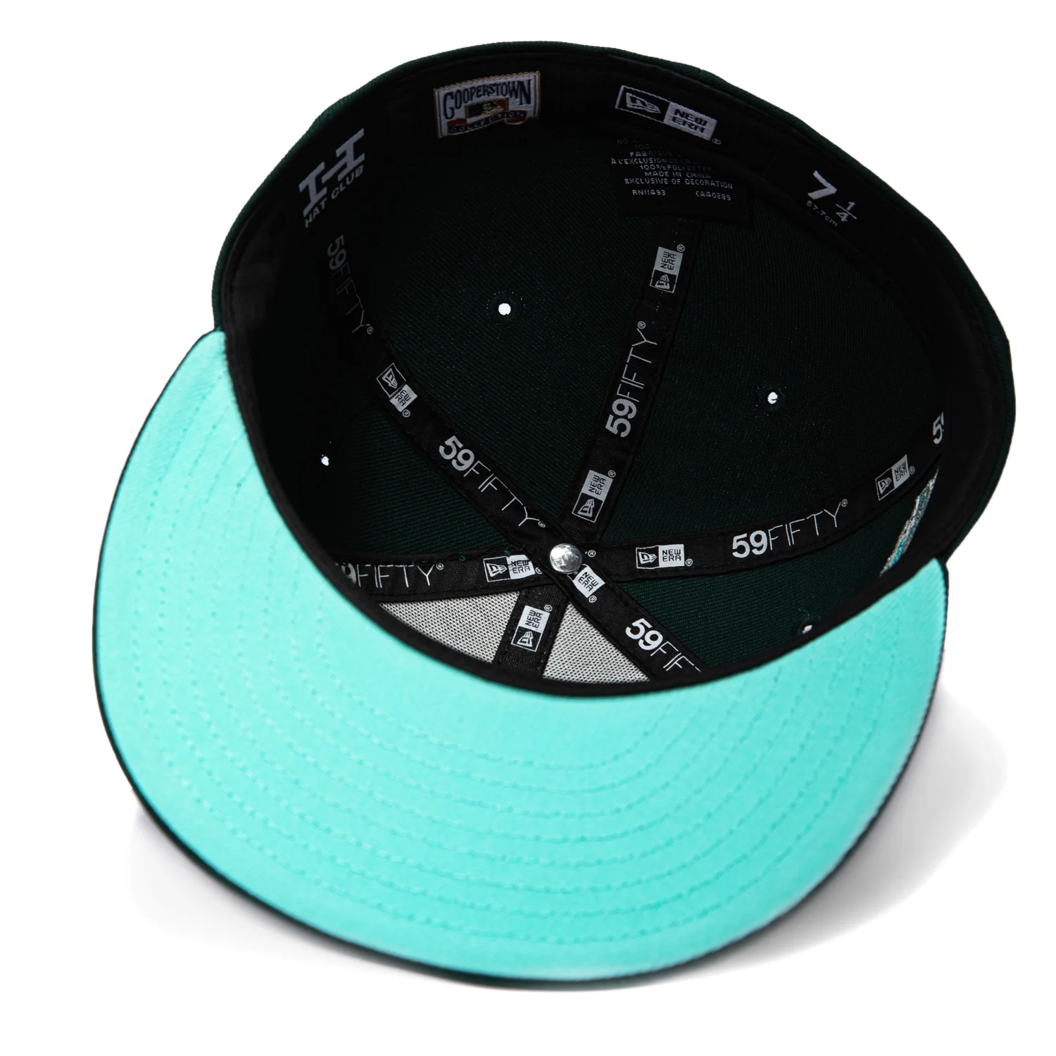 New Era 59Fifty Boston Red Sox 90th Anniversary Stadium Patch Sea Glass UV Hat - Green - Image 2