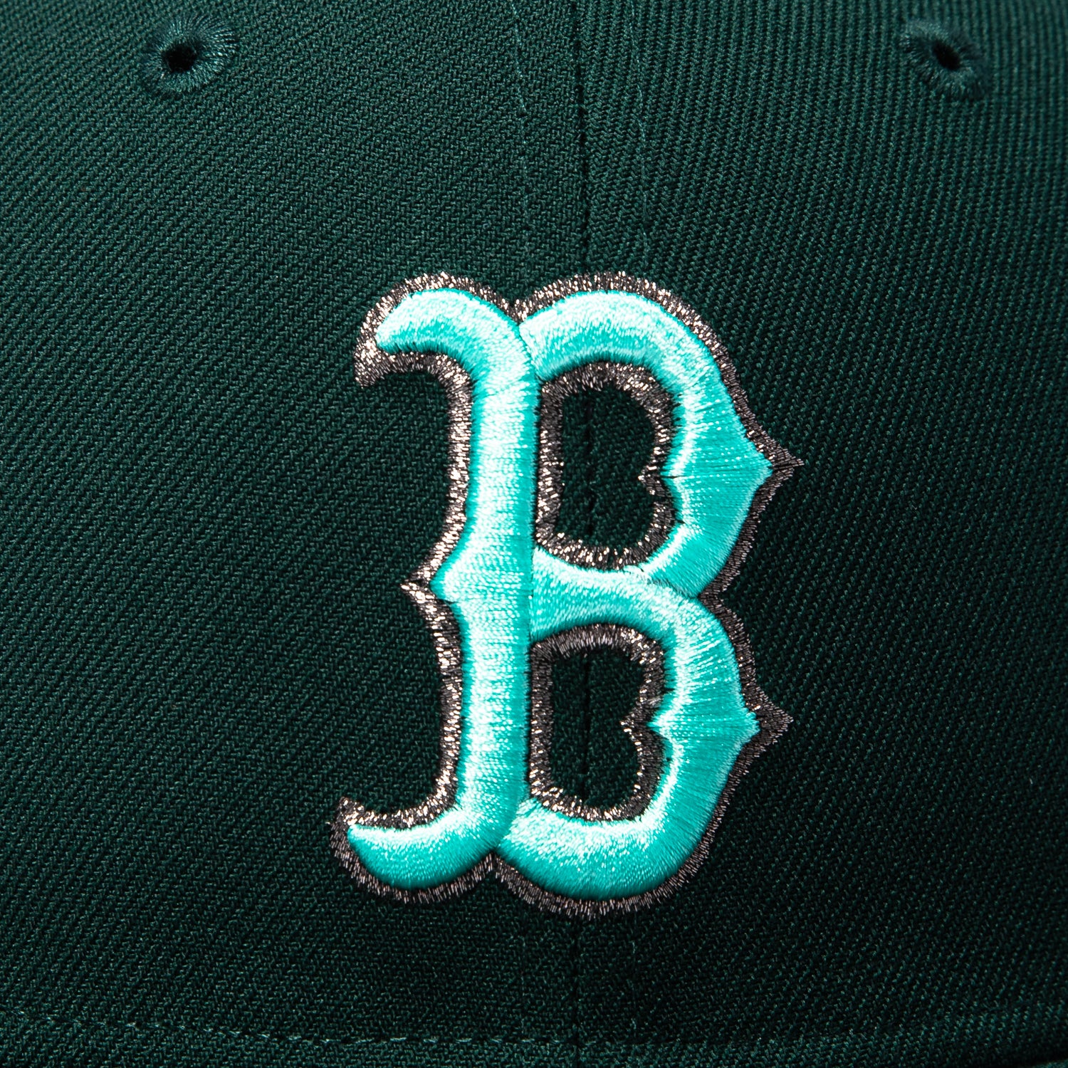 New Era 59Fifty Boston Red Sox 90th Anniversary Stadium Patch Sea Glass UV Hat - Green - Image 4