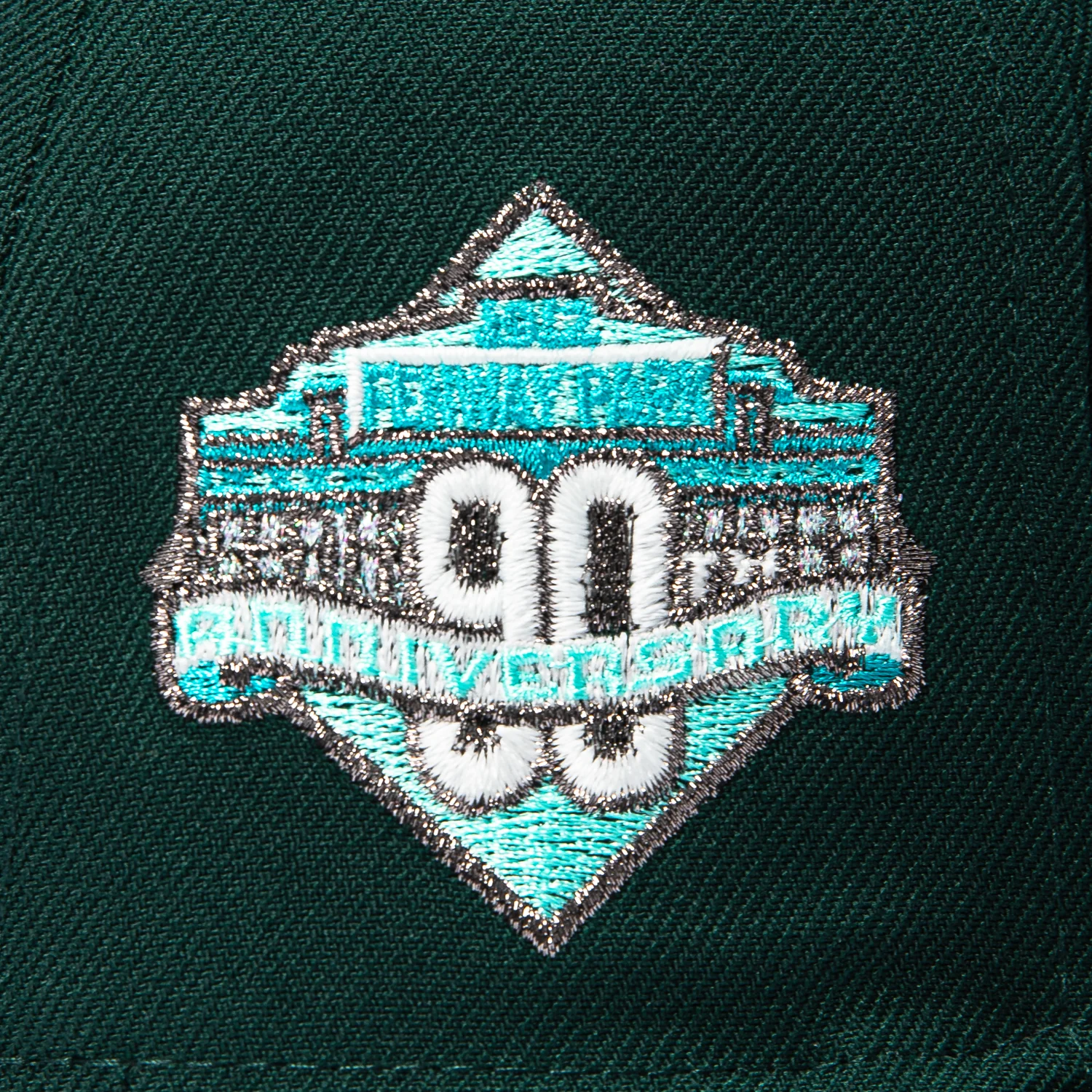 New Era 59Fifty Boston Red Sox 90th Anniversary Stadium Patch Sea Glass UV Hat - Green - Image 5