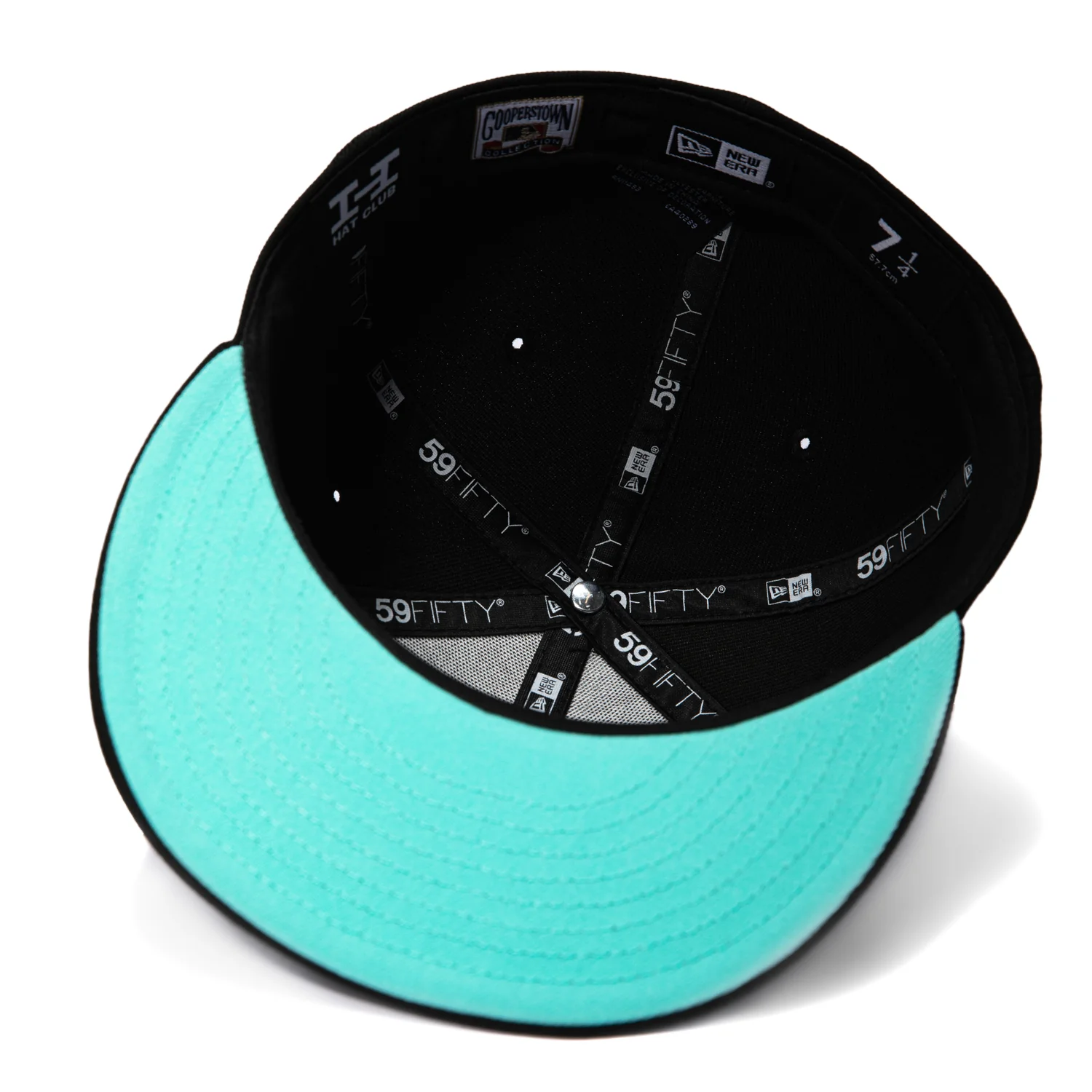 New Era 59Fifty Detroit Tigers 1984 World Series Patch Sea Glass UV Hat - Black - Image 2