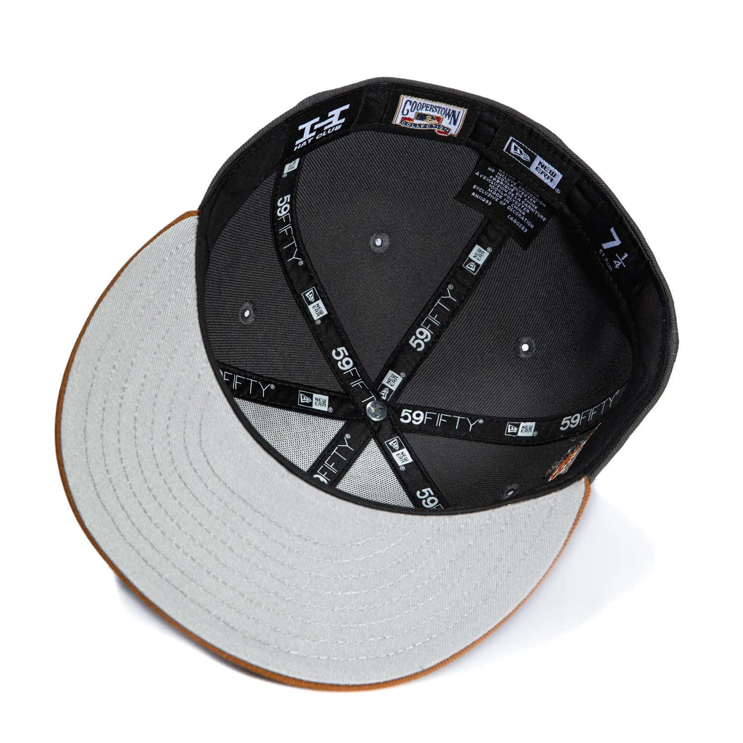 New Era 59Fifty Sepia Houston Astros 2005 World Series Patch 1994 Hat - Graphite, Brown - Image 2