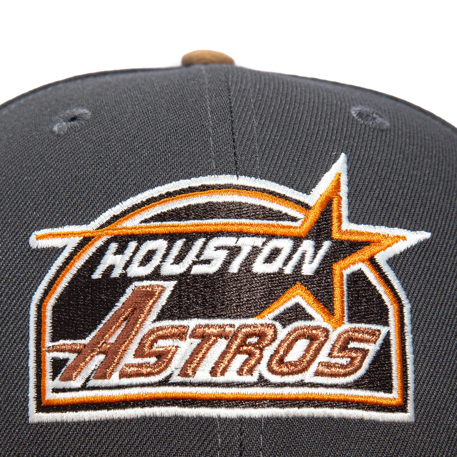 New Era 59Fifty Sepia Houston Astros 2005 World Series Patch 1994 Hat - Graphite, Brown - Image 4
