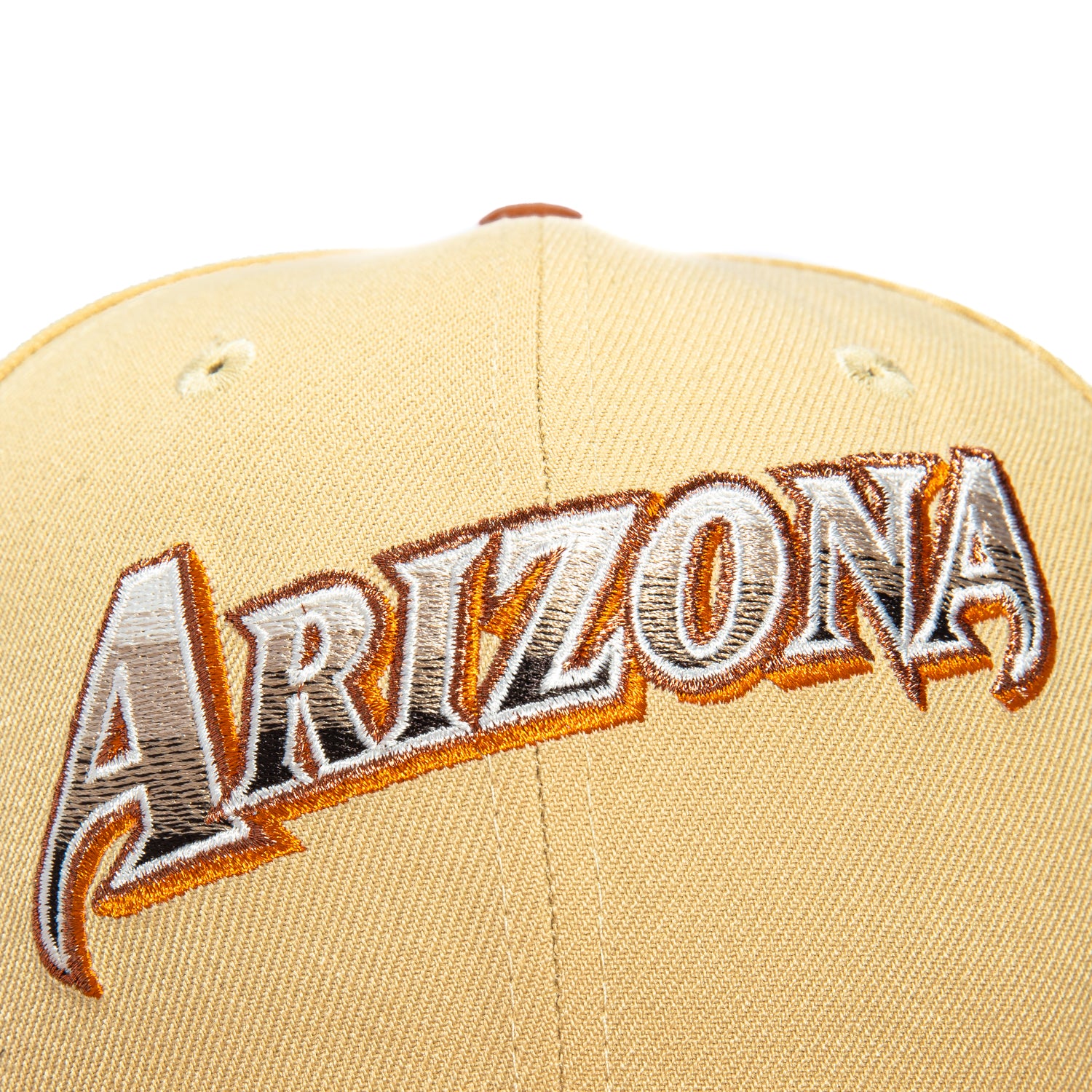 New Era 59Fifty Sepia Arizona Diamondbacks 25th Anniversary Patch Script Hat - Tan, Khaki - Image 4