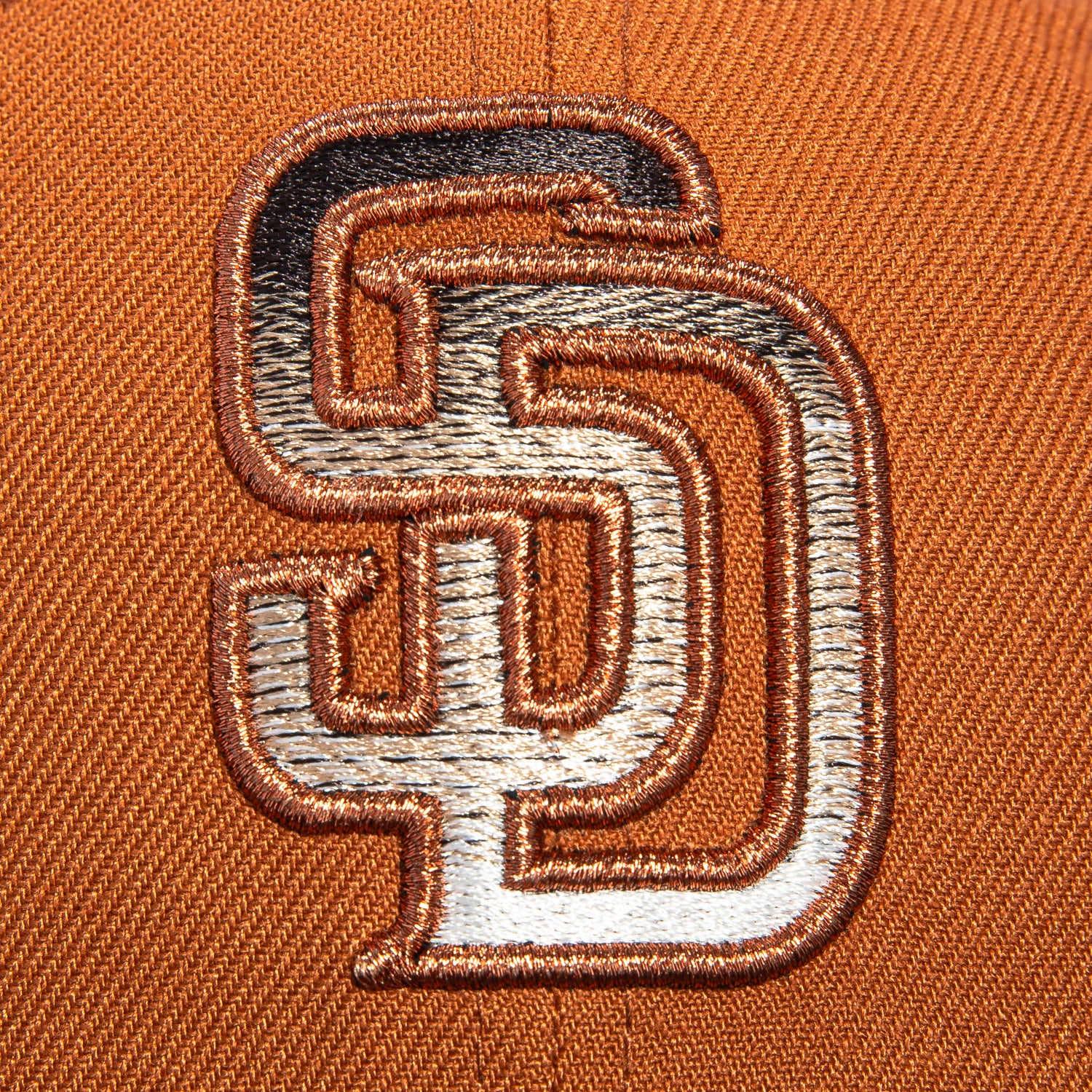 New Era 59Fifty Sepia San Diego Padres 1998 World Series Patch Gradient Hat - Khaki, Brown - Image 4