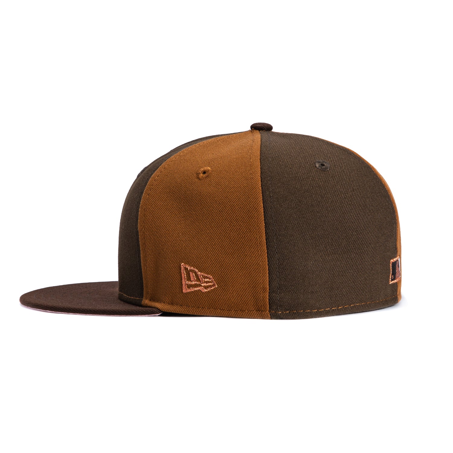 New Era 59Fifty Sepia New York Yankees 1996 World Series Patch Pinwheel Pink UV Hat - Khaki, Brown - Image 3