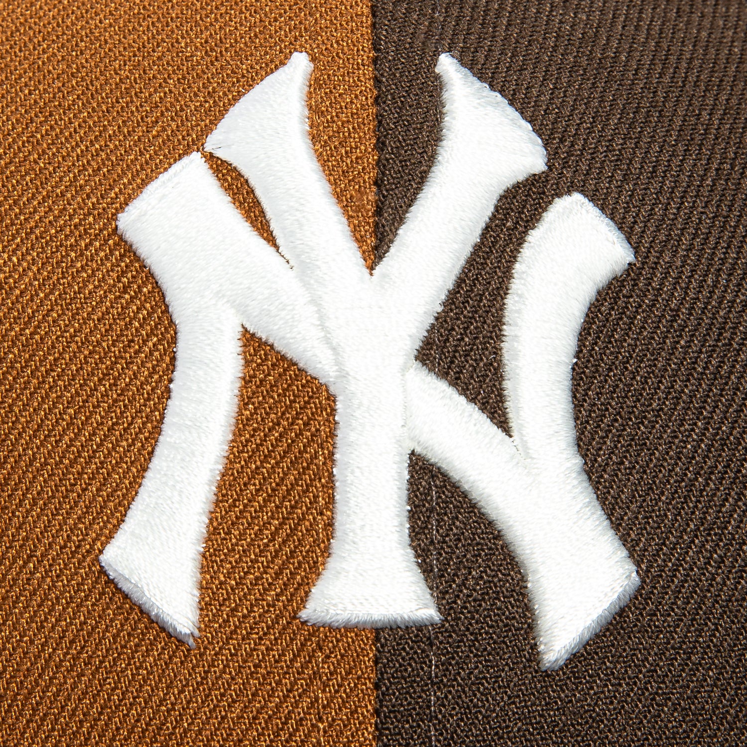 New Era 59Fifty Sepia New York Yankees 1996 World Series Patch Pinwheel Pink UV Hat - Khaki, Brown - Image 4