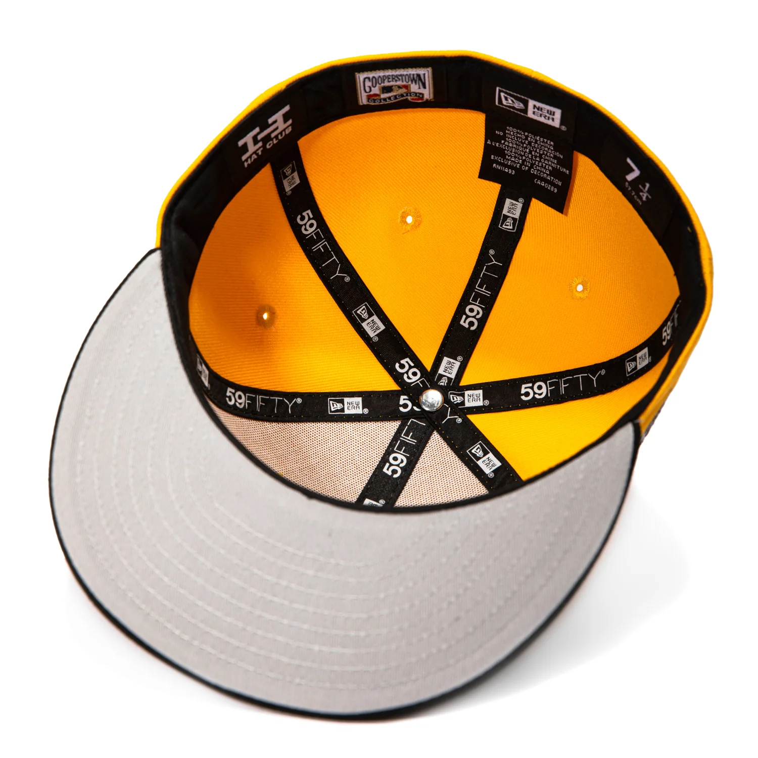 New Era 59Fifty Slayer Atlanta Braves 1999 World Series Patch Bolt Hat - Gold, Black - Image 2