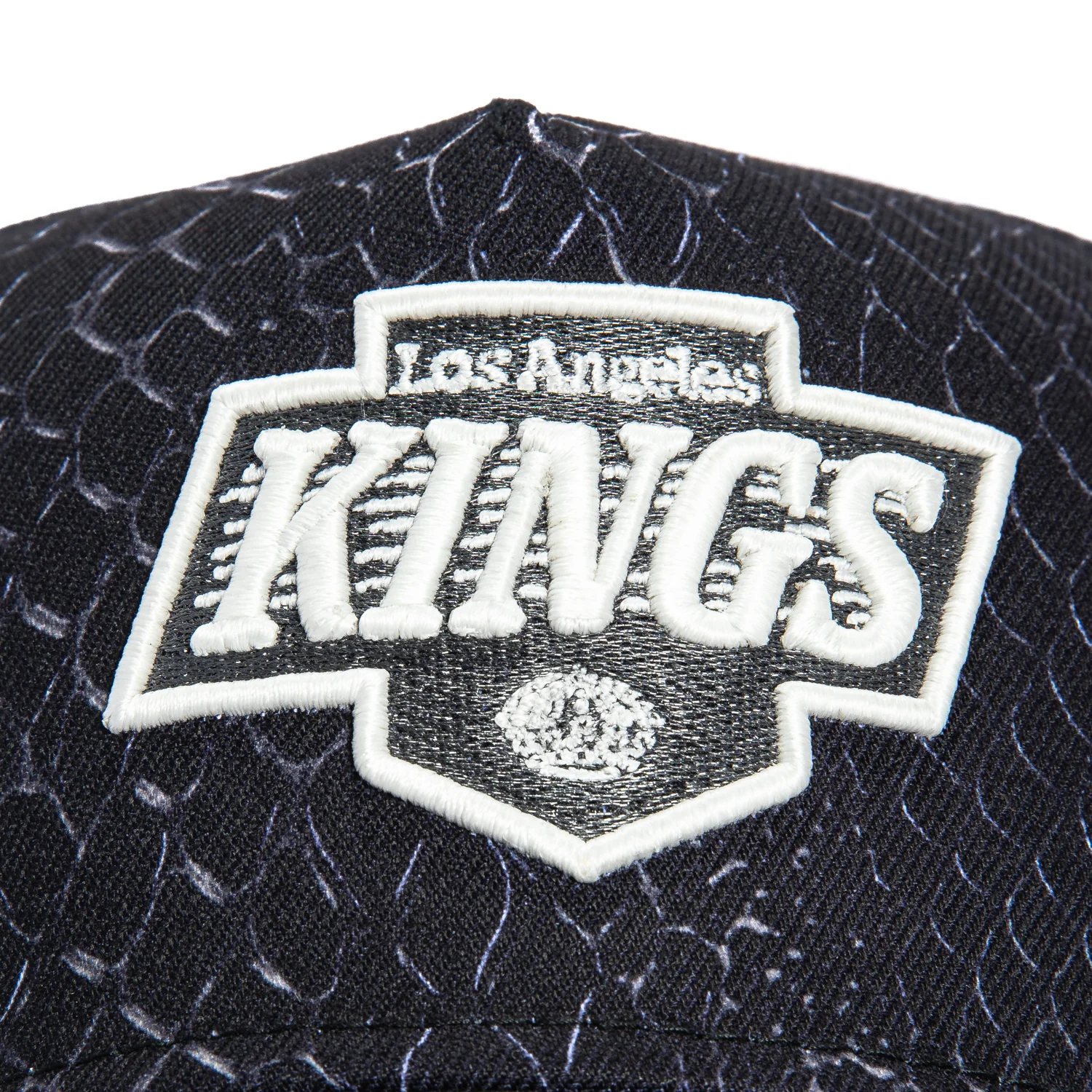 New Era 9Forty A-Frame Snake Skin Los Angeles Kings Snapback Hat - Black, Graphite - Image 3