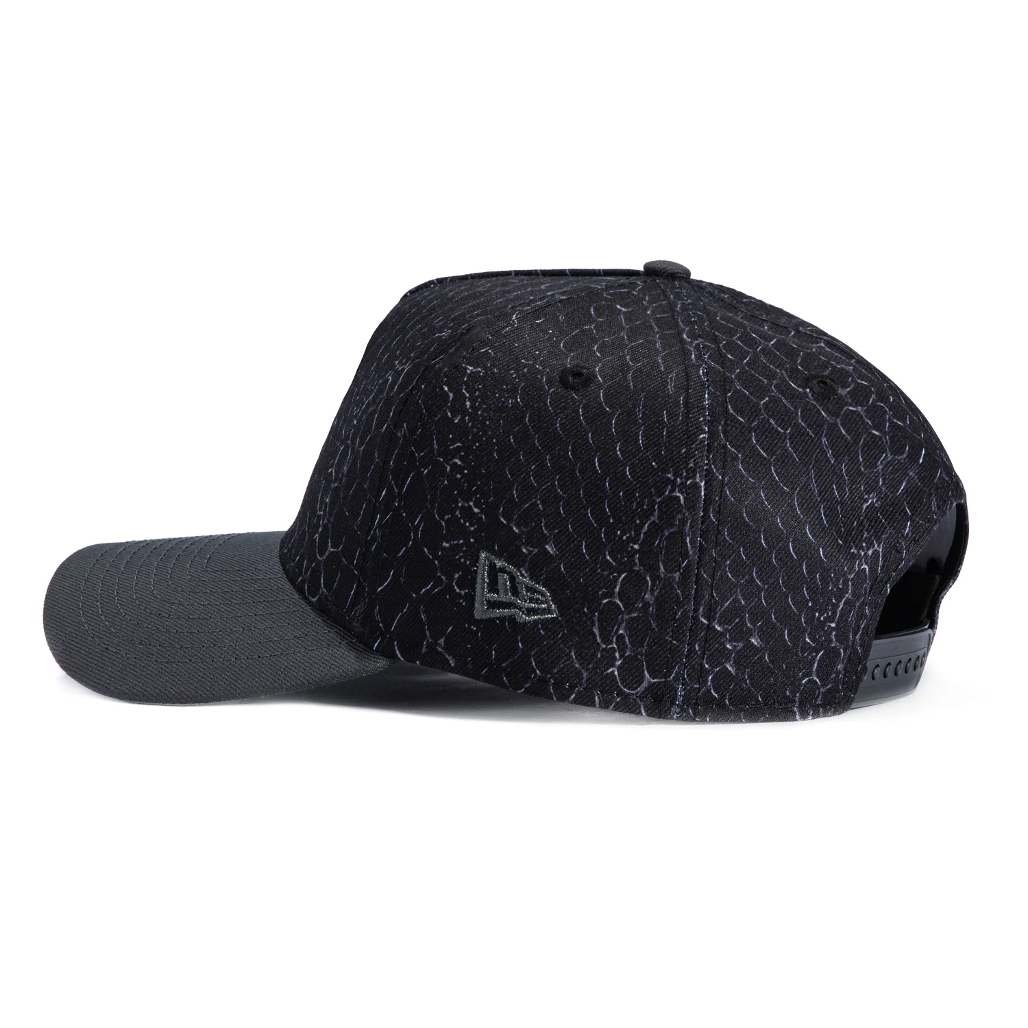 New Era 9Forty A-Frame Snake Skin Houston Texans Snapback Hat - Black, Graphite - Image 2