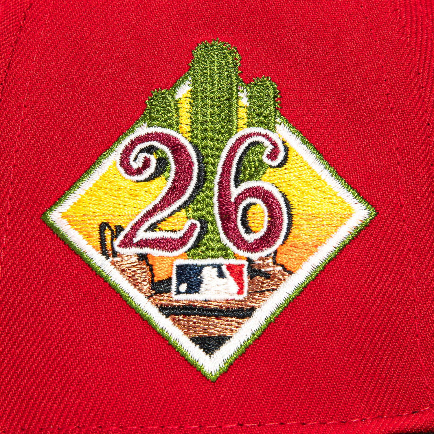 New Era 59Fifty Cincinnati Reds 2026 Arizona Spring Training Patch Old English Hat - Red, Black - Image 5