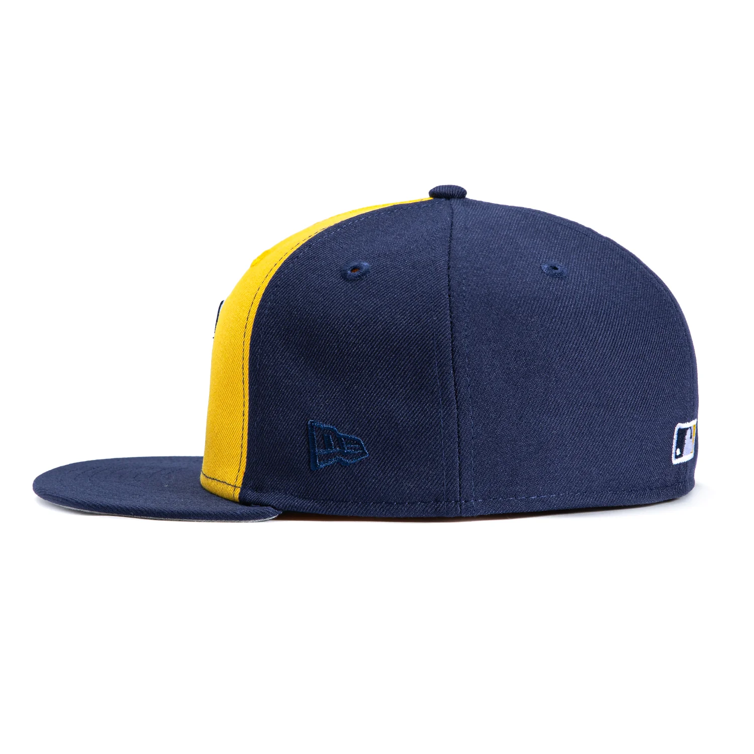 New Era 59Fifty Milwaukee Brewers 2026 Arizona Spring Training Patch Barrelman Rail Hat - Gold, Light Navy - Image 3