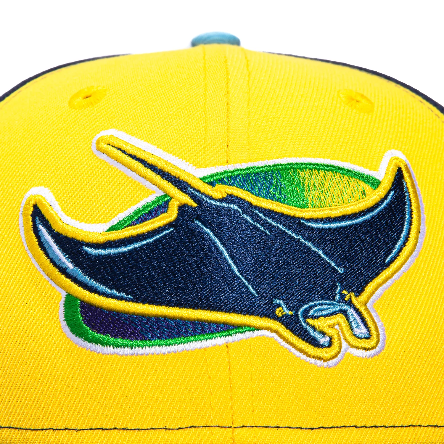 New Era 59Fifty Tampa Bay Rays 2026 Spring Training Patch Alternate Rail Hat - Gold, Light Navy - Image 4