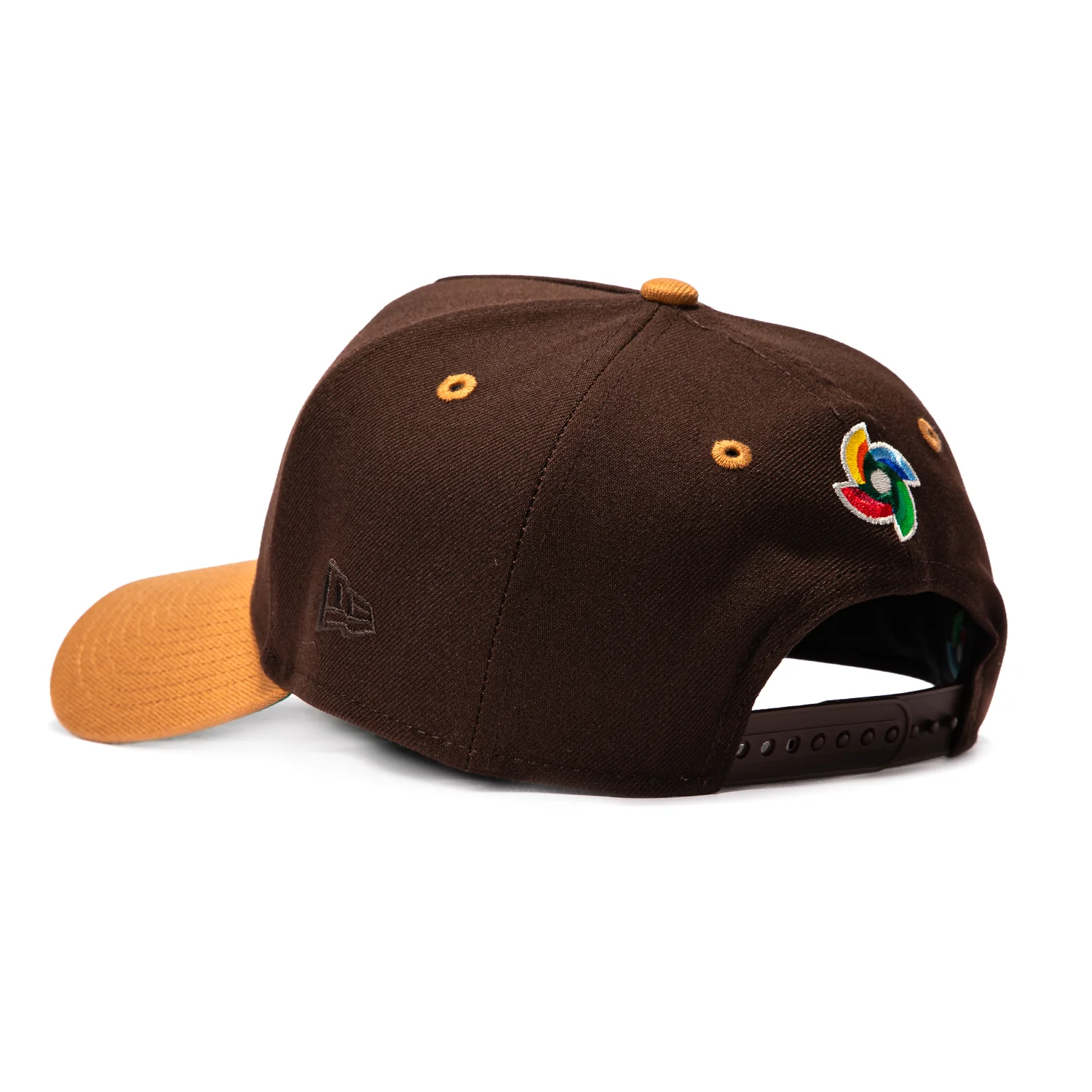 New Era 9Forty A-Frame Ice Cream Sundae Mexico World Baseball Classic Mexico Flag Patch Snapback Hat - Brown, Khaki - Image 2