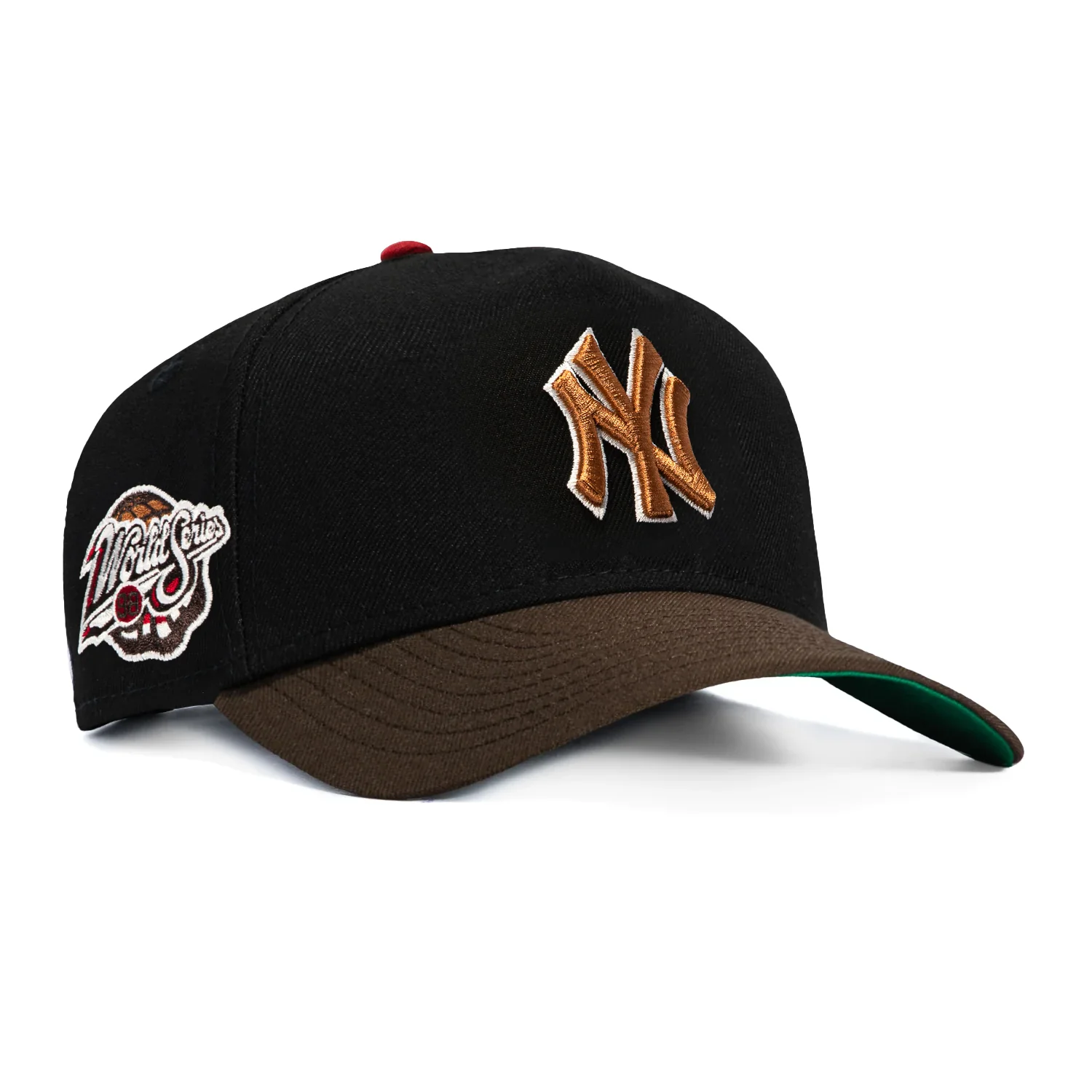 New Era 9Forty A-Frame Ice Cream Sundae New York Yankees 1998 World Series Patch Snapback Hat - Black, Brown