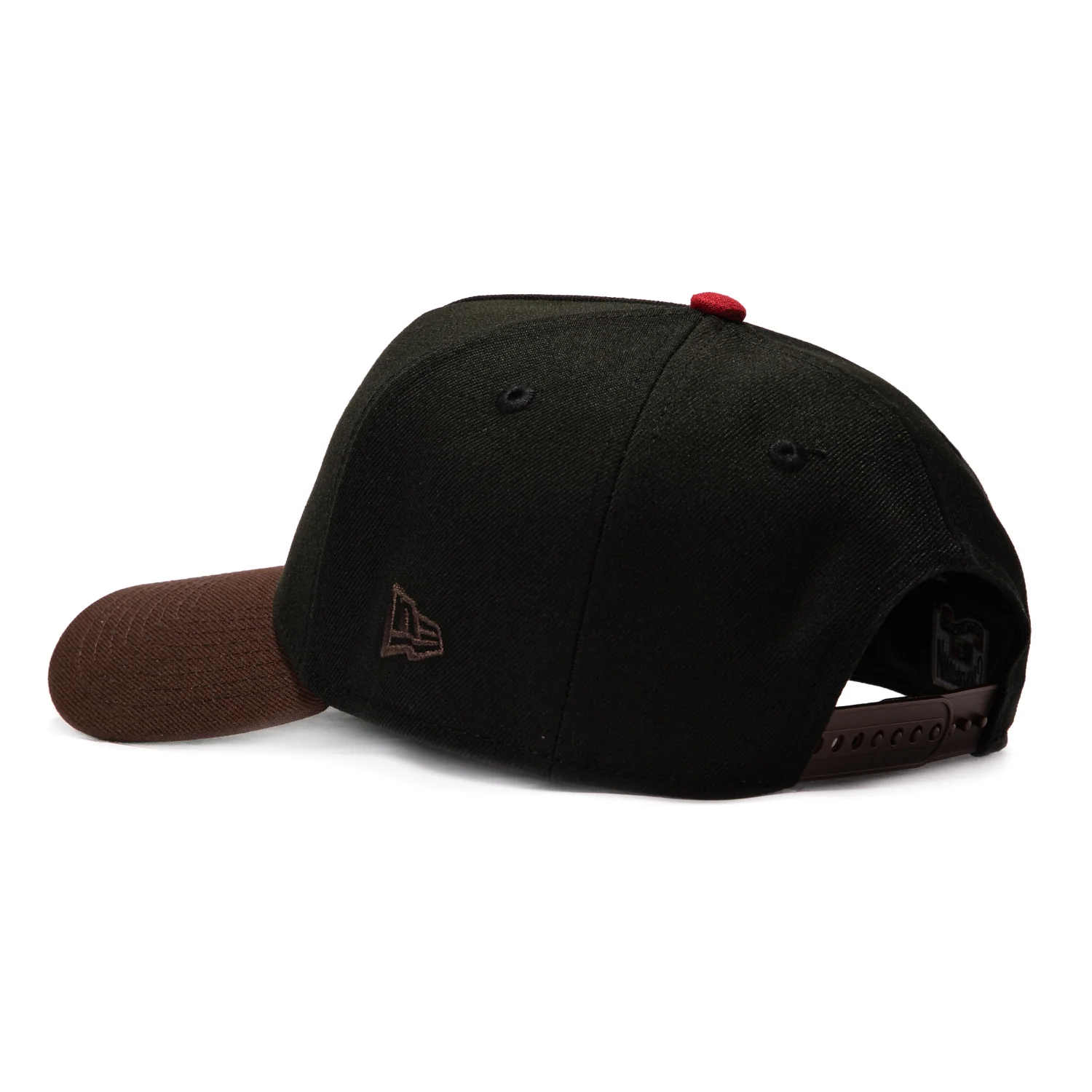 New Era 9Forty A-Frame Ice Cream Sundae New York Yankees 1998 World Series Patch Snapback Hat - Black, Brown - Image 2