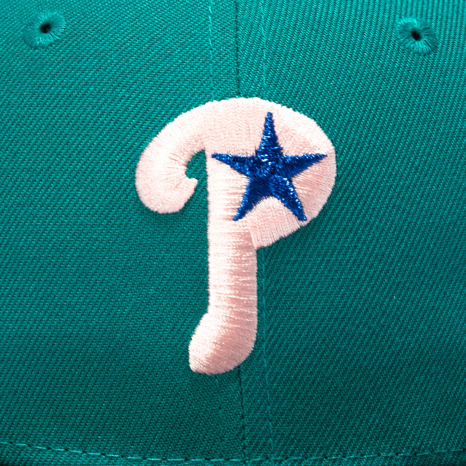 New Era 59Fifty Philadelphia Phillies 2001 All Star Game Patch Alternate Hat - Teal, Black - Image 4