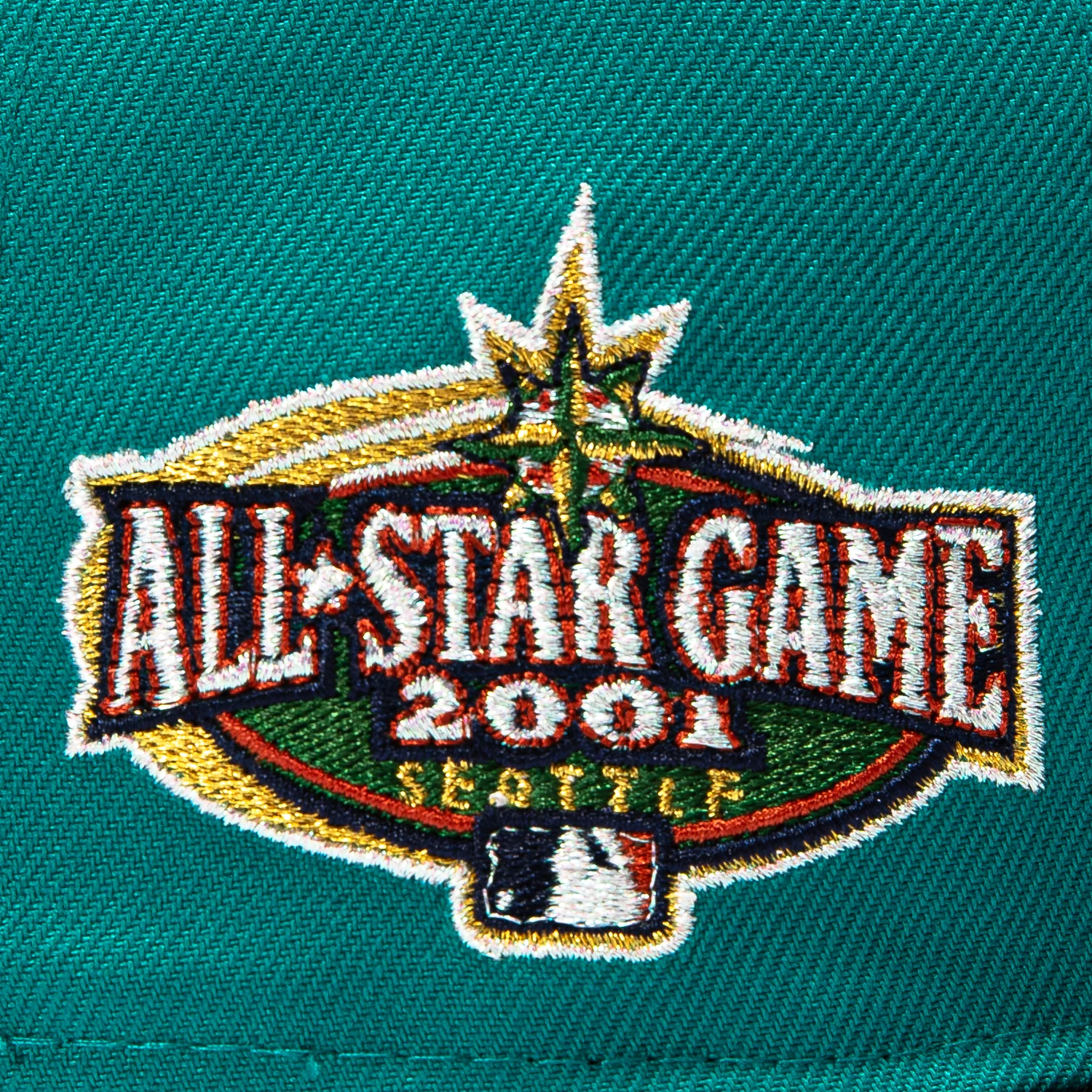 New Era 59Fifty Philadelphia Phillies 2001 All Star Game Patch Alternate Hat - Teal, Black - Image 5